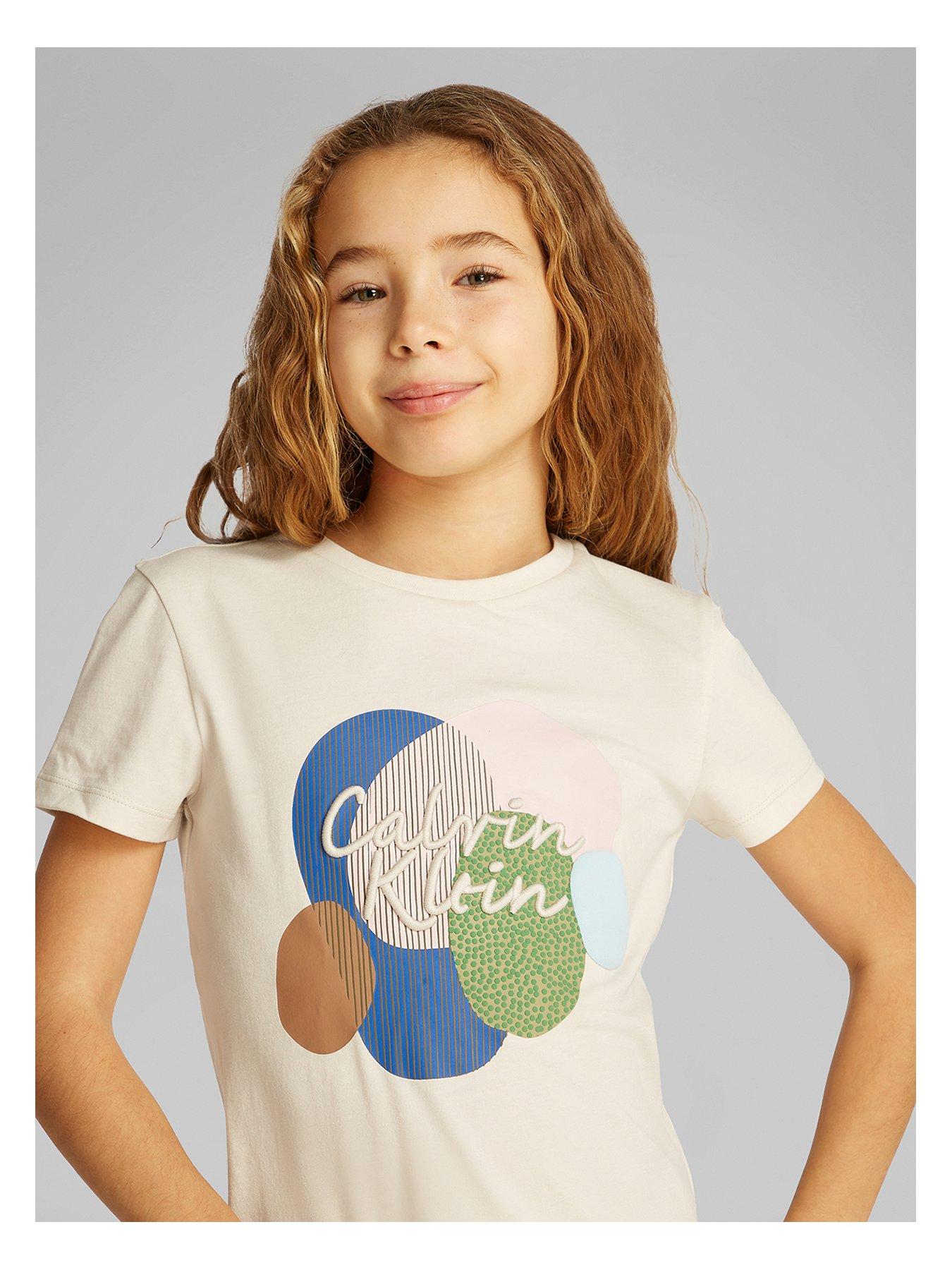 calvin-klein-jeans-girls-multi-colour-graphic-short-sleeve-t-shirt-beige