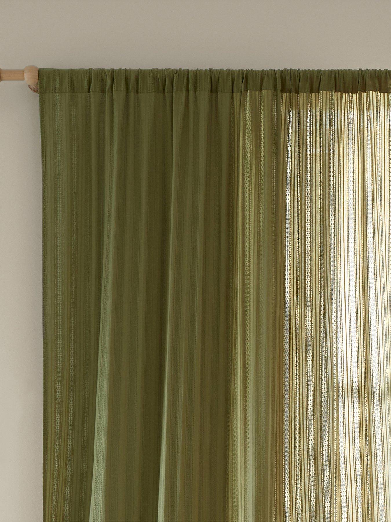 Pineapple Elephant Zofia 100% Cotton Panel Slot Top Voile