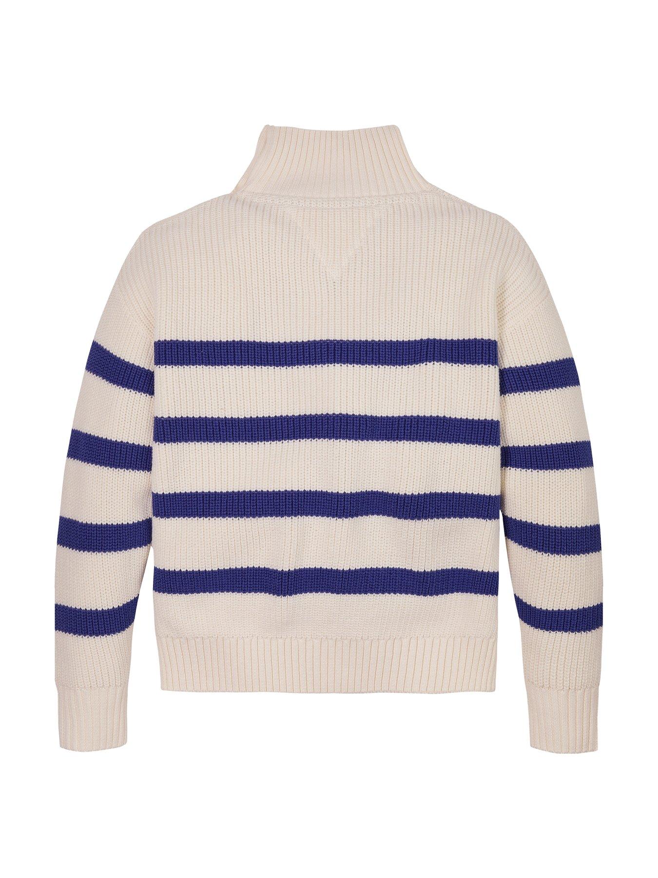  image of tommy-hilfiger-girls-mock-neck-sweater-multi