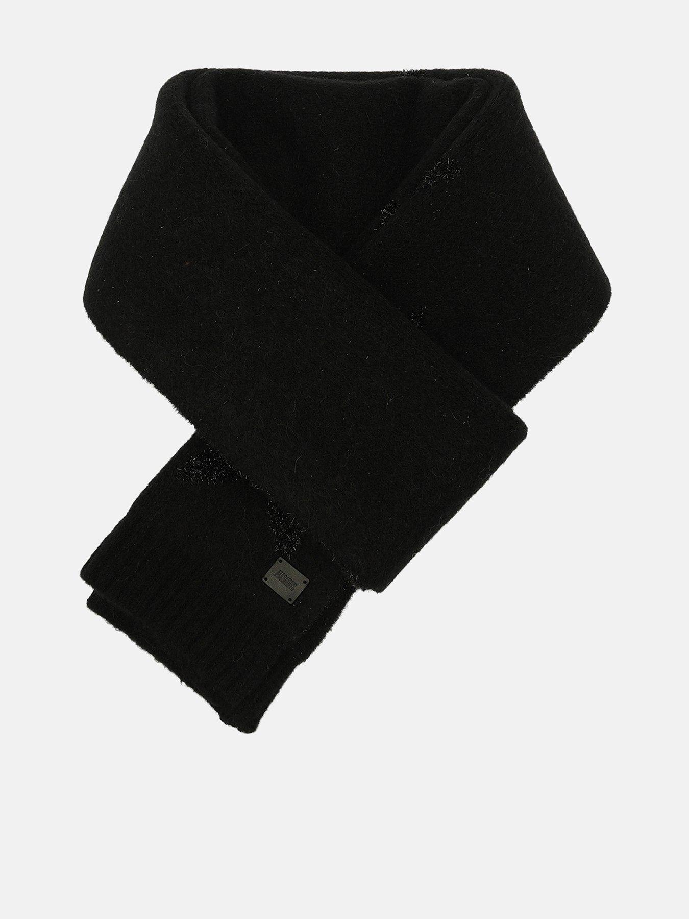 undefined Metallic Star Scarf  - Black