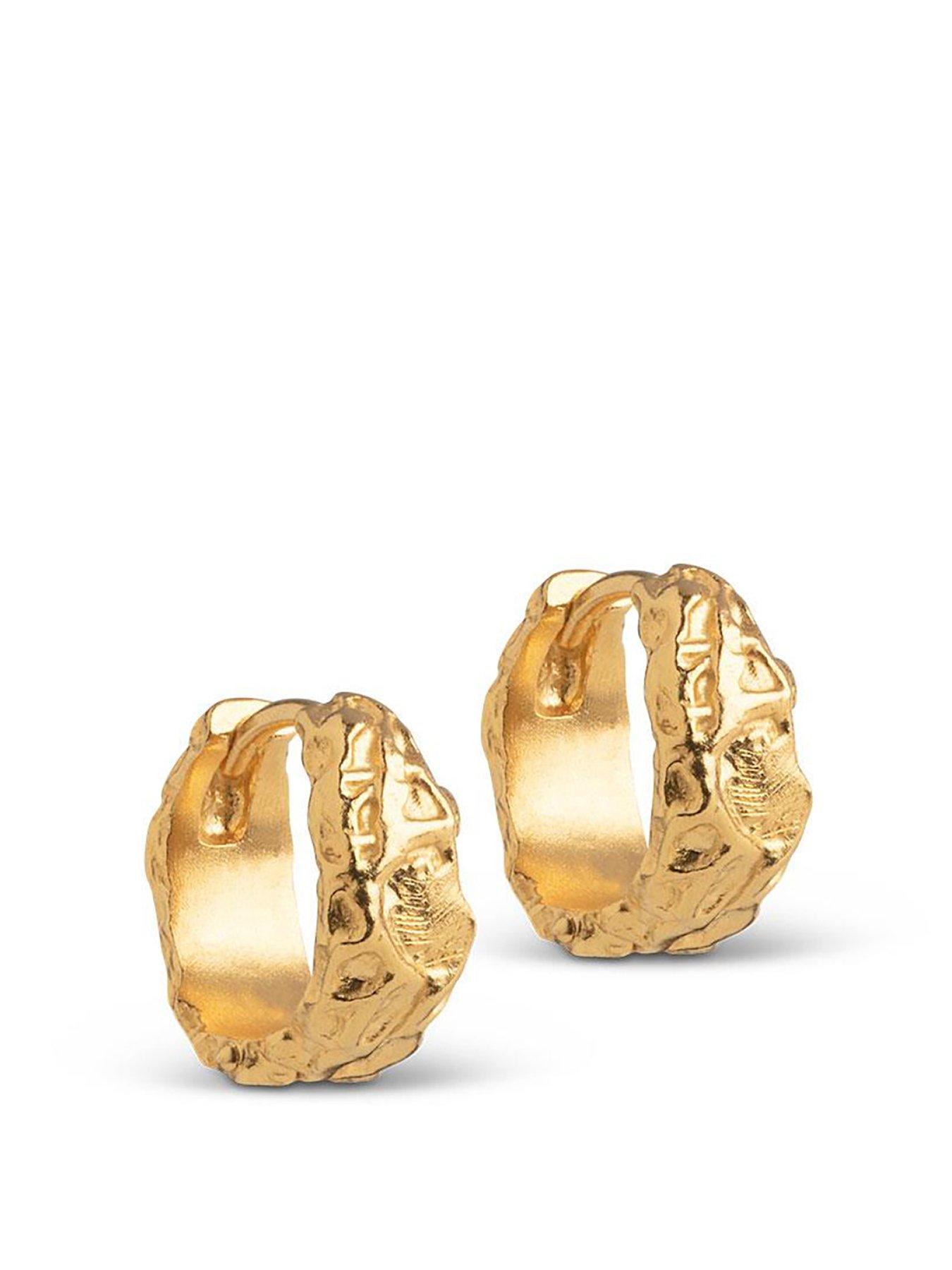 undefined Nela Hoops, 18ct Gold Plated 925 Sterling Silver