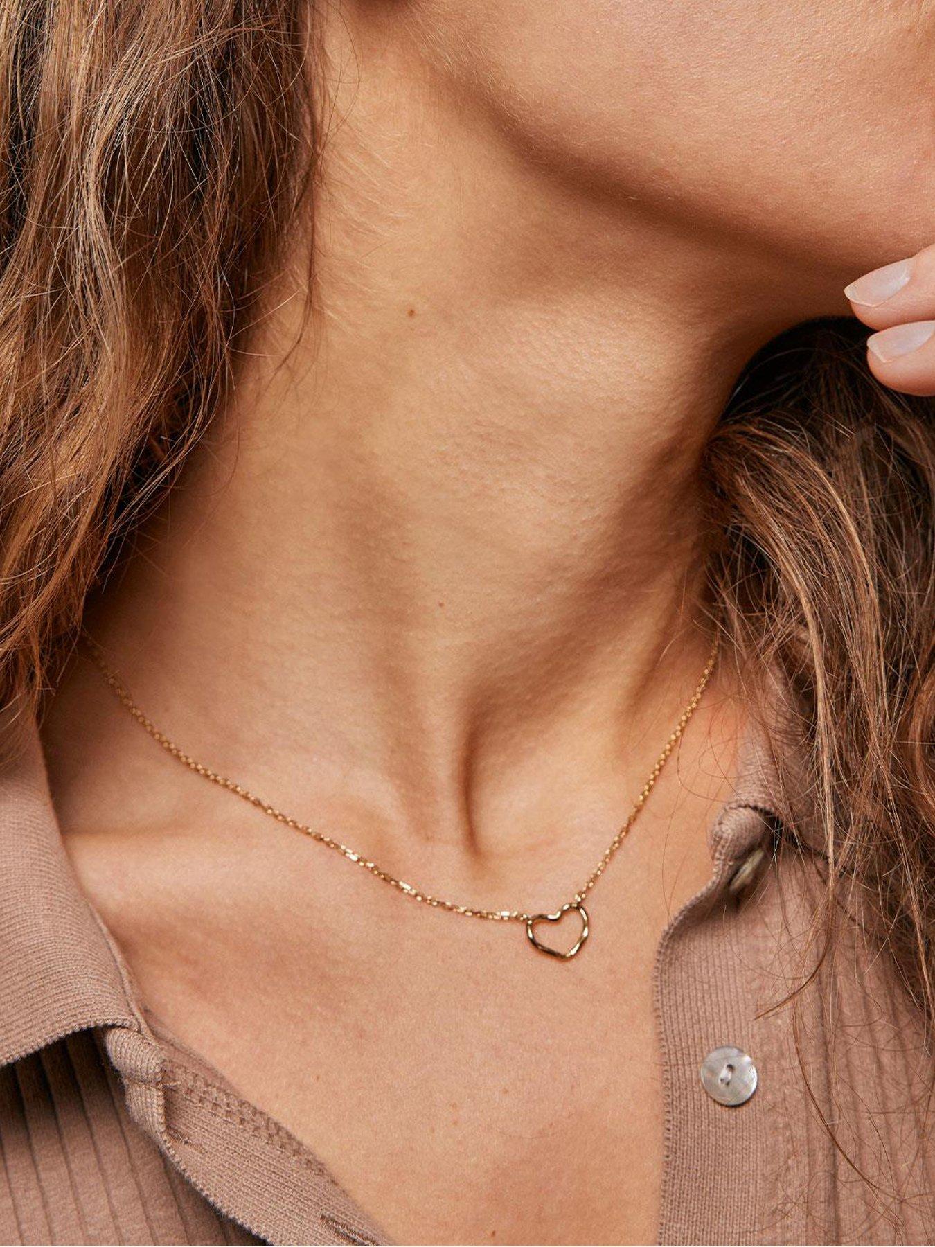 Image 2 of 4 of ENAMEL Copenhagen Heart Necklace, 18ct Yellow Gold plated 925 Sterling Silver