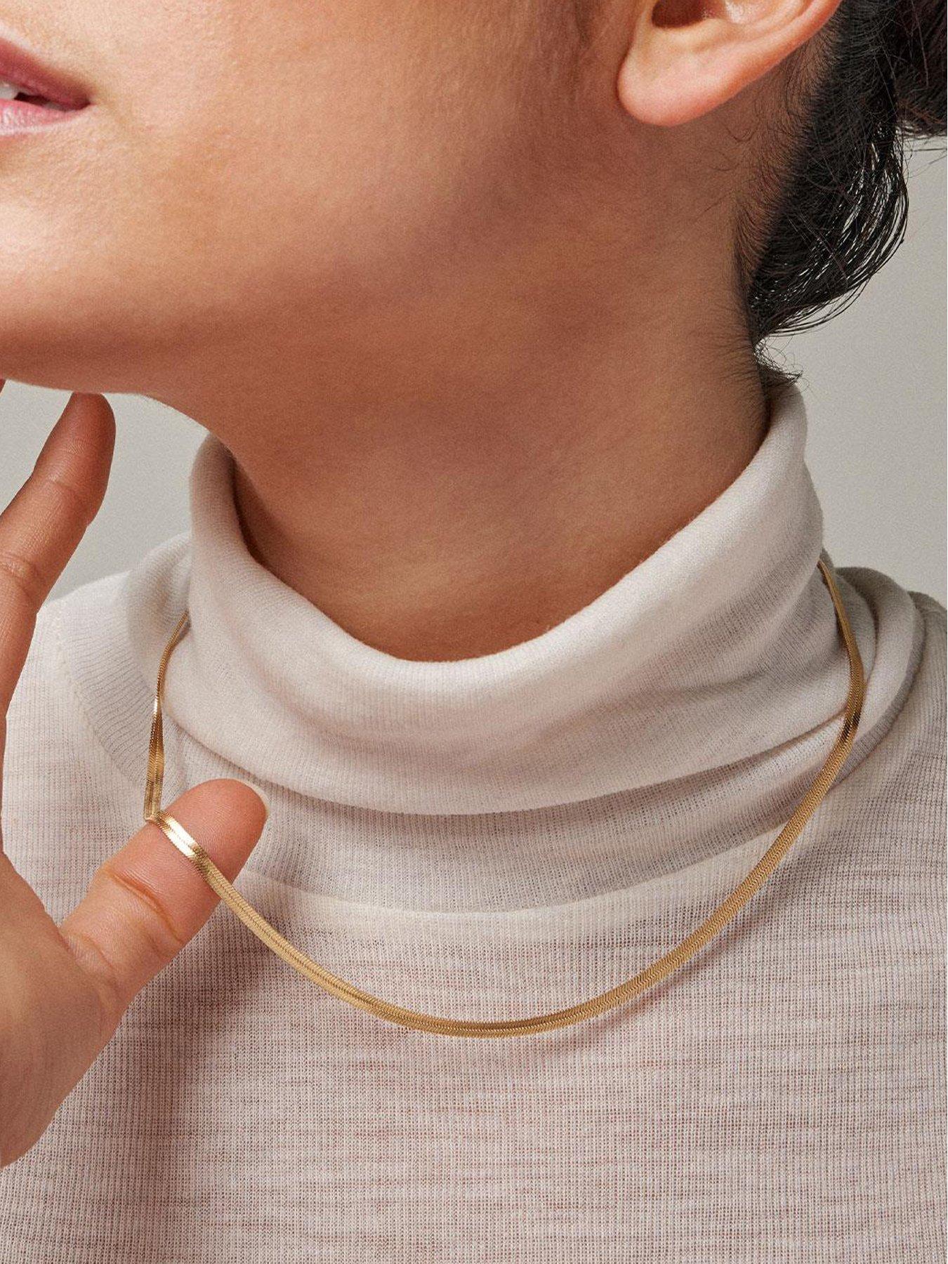 Image 2 of 5 of ENAMEL Copenhagen ,Caroline 18k Gold Plated  Sterling Silver Necklace