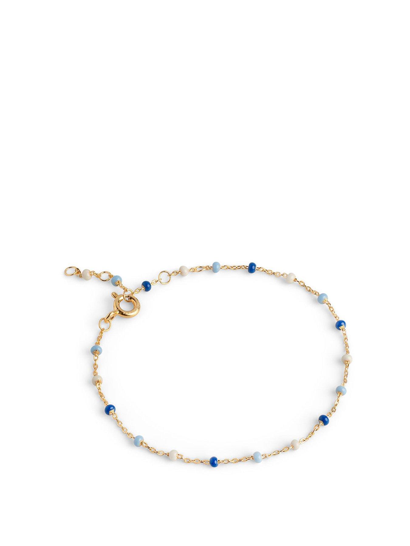 undefined Lola Marine Bracelet, 18ct Gold Plated 925 Sterling Silver and Enamel