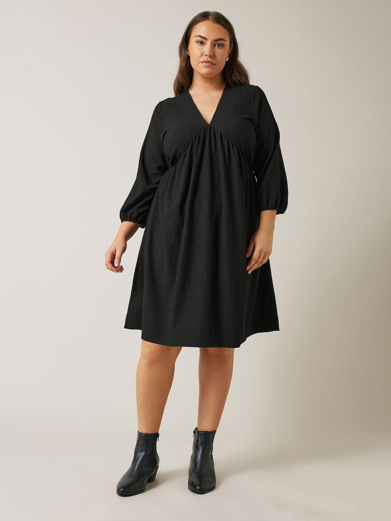 undefined Jersey Crepe Dress - Black