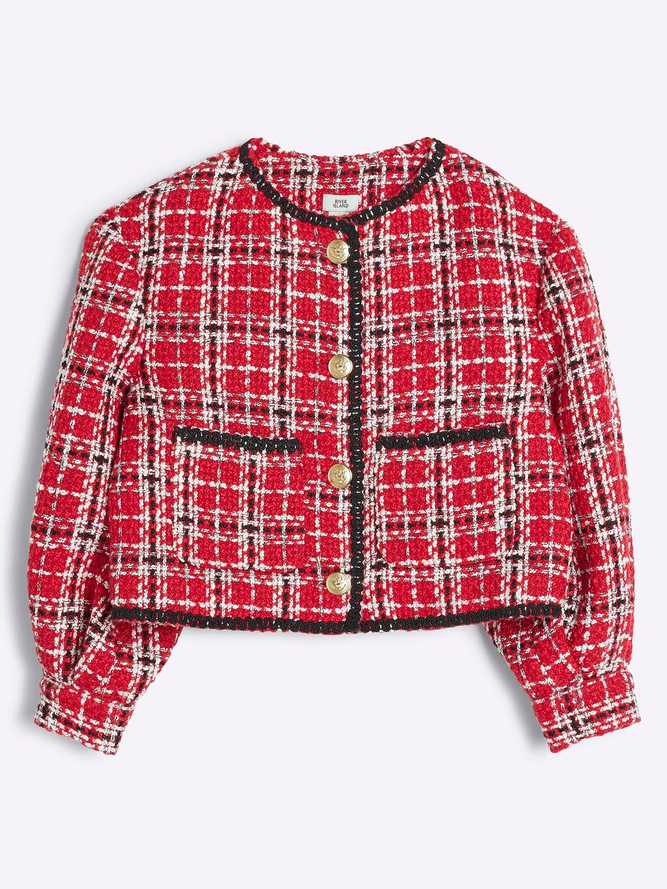 River island checked jacket on sale