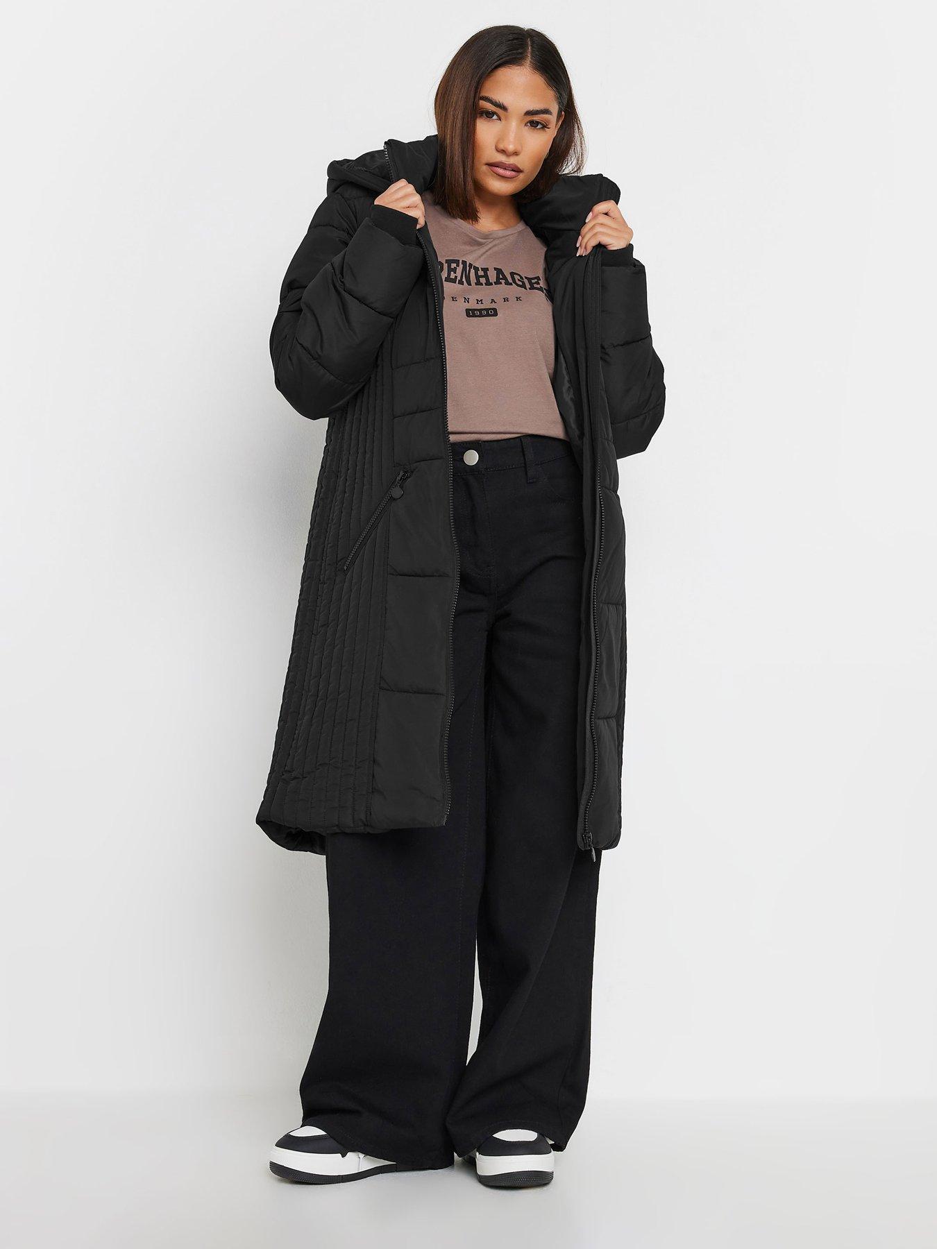 Image 1 of 4 of PixieGirl Petite Mid Weight Padded Coat - Black