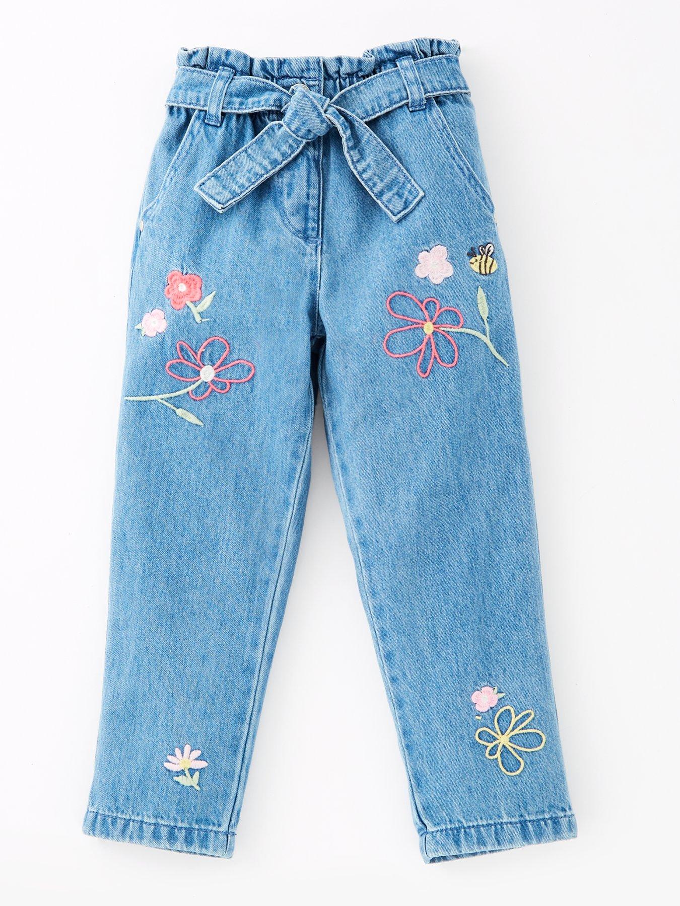 mini-v-by-very-girls-embroidered-floral-jean-blue