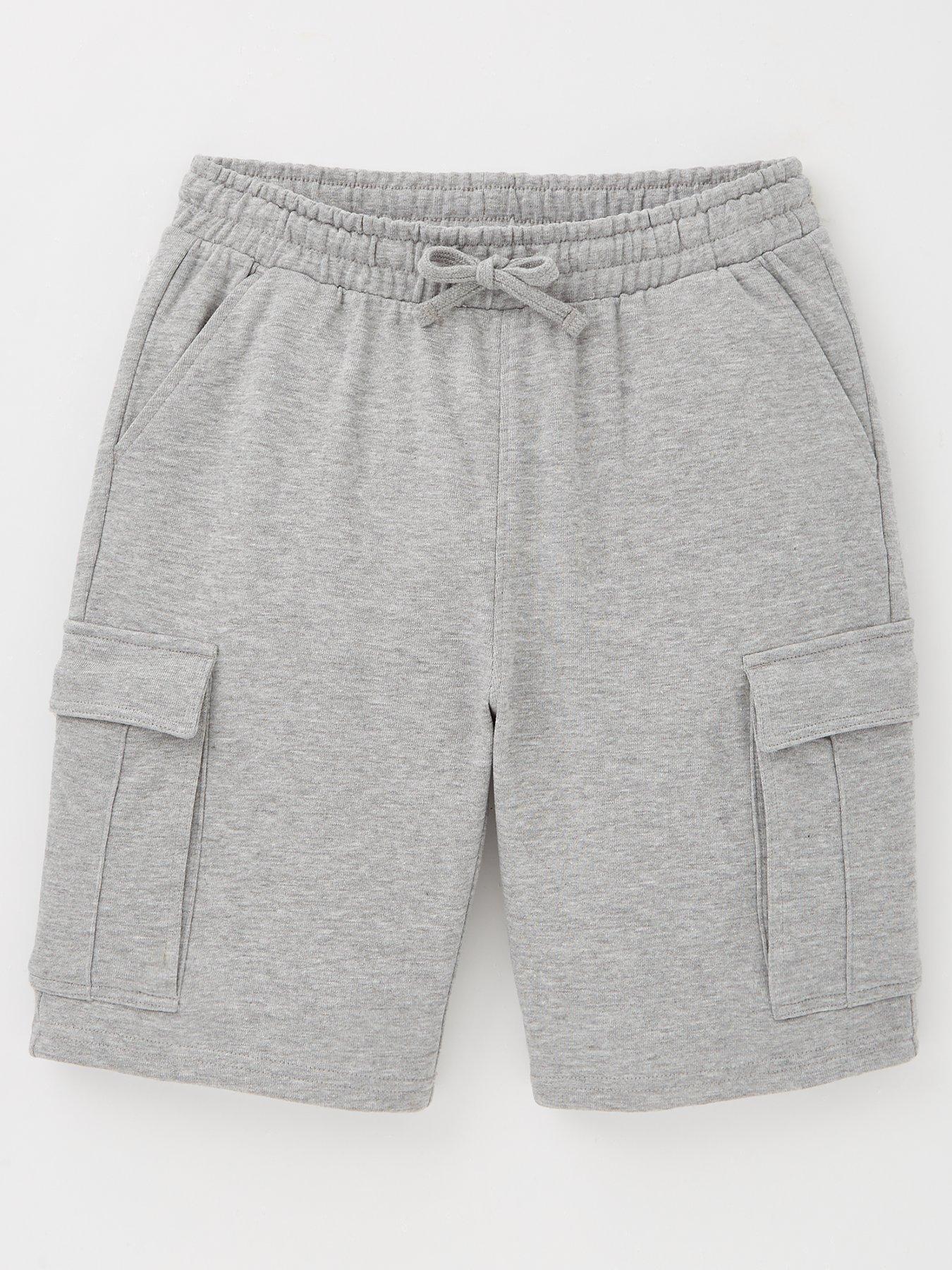 V by Very Boys Cargo Sweat Shorts - Grey