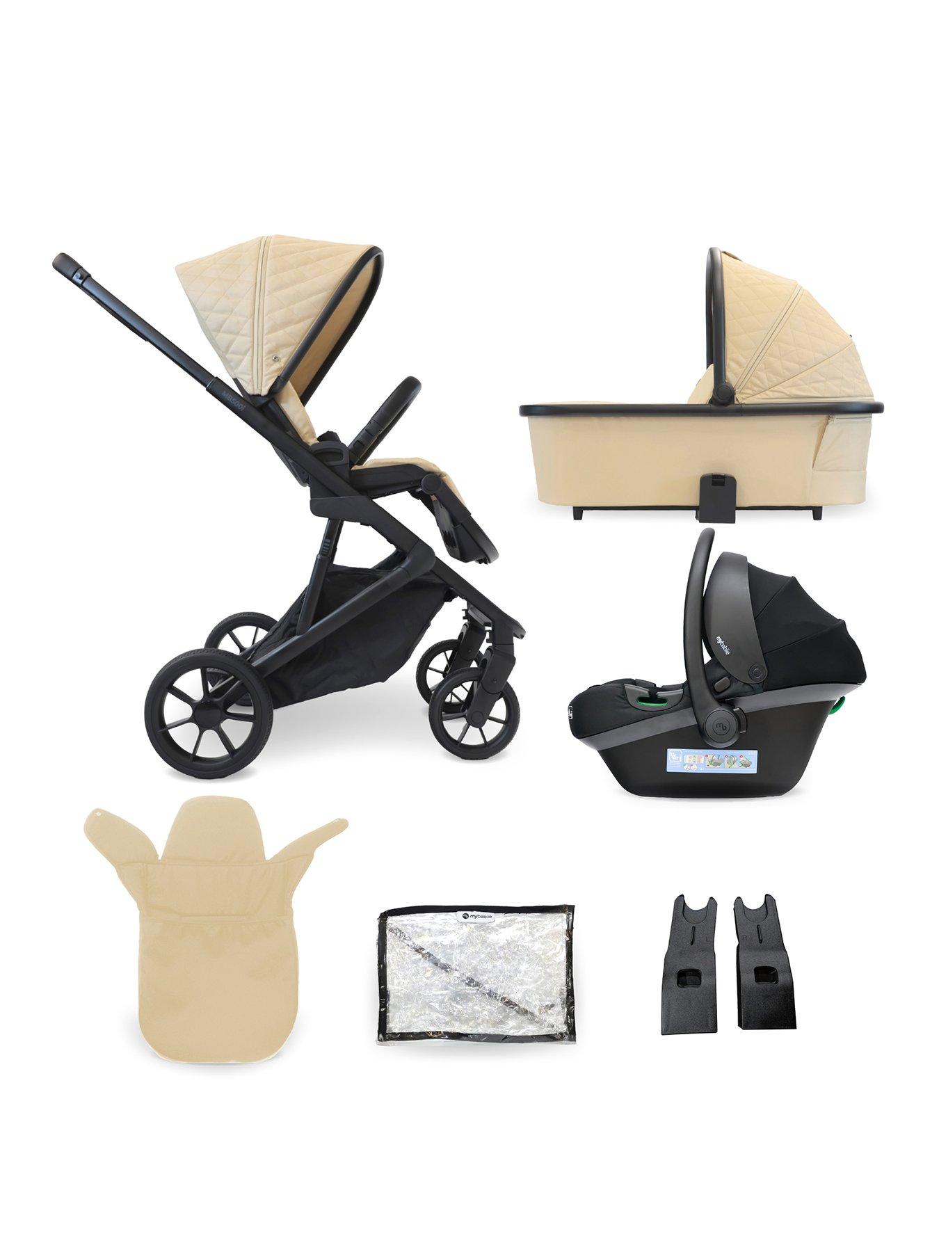  image of my-babiie-mb500i-travel-system-almond