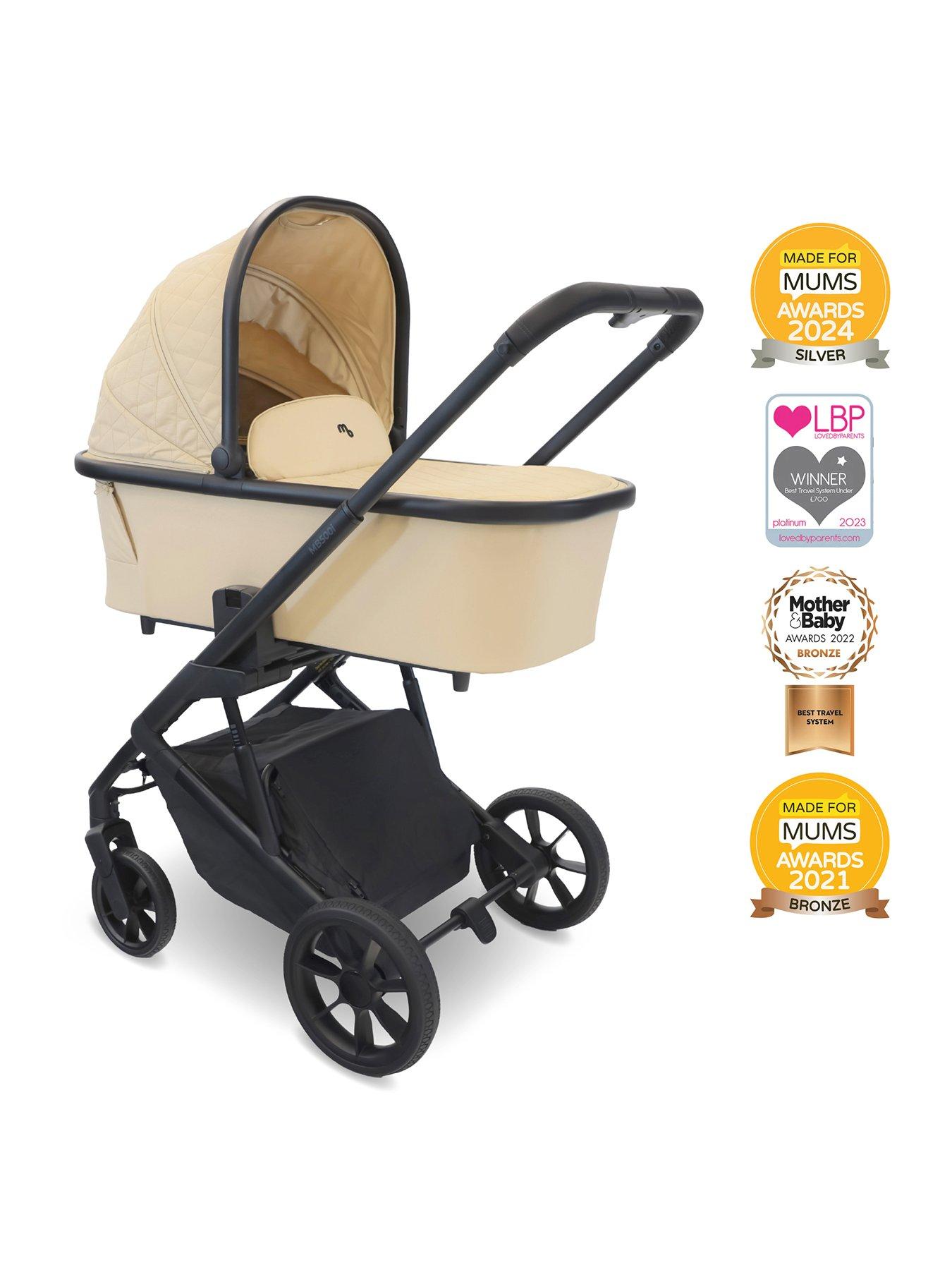  image of my-babiie-mb500i-travel-system-almond