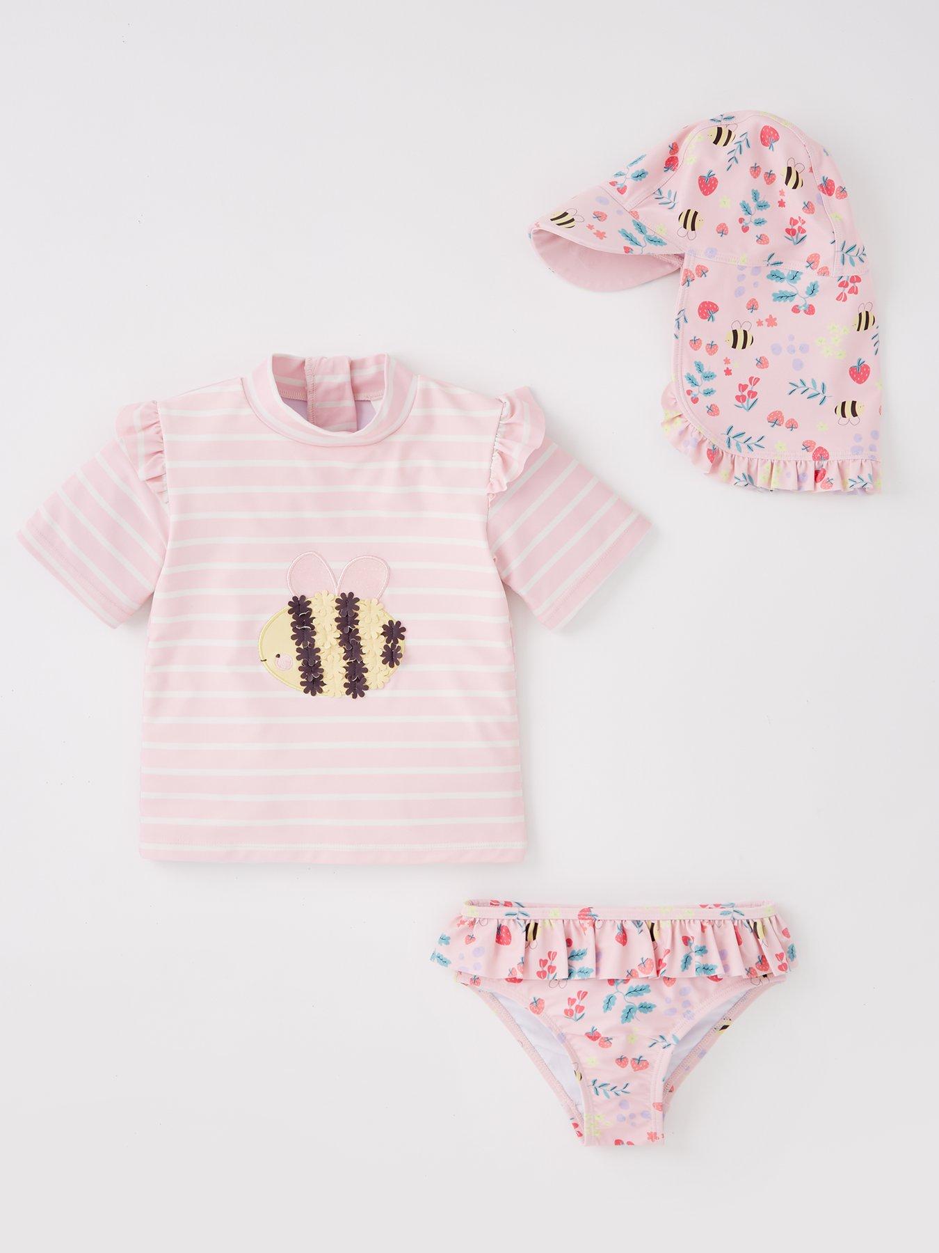  image of mini-v-by-very-girls-3-piece-bumblebee-sunsafe-set-pink