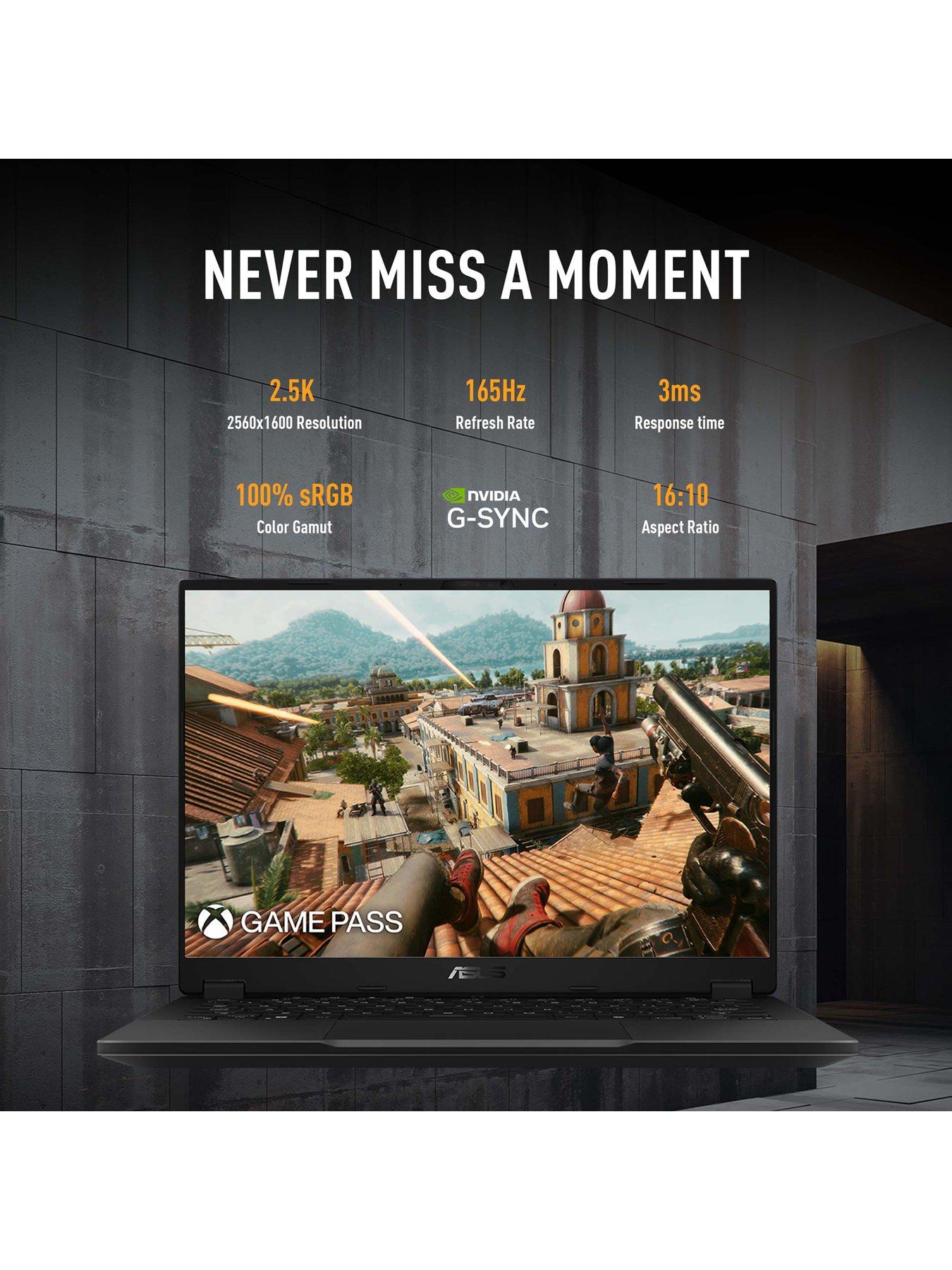  image of asus-tuf-a14nbspgaming-laptop-14in-wqxga-165hznbspgeforce-rtx-4060-amd-ryzen-ai-9nbsp16gb-ram-1tb-ssdnbsp--grey