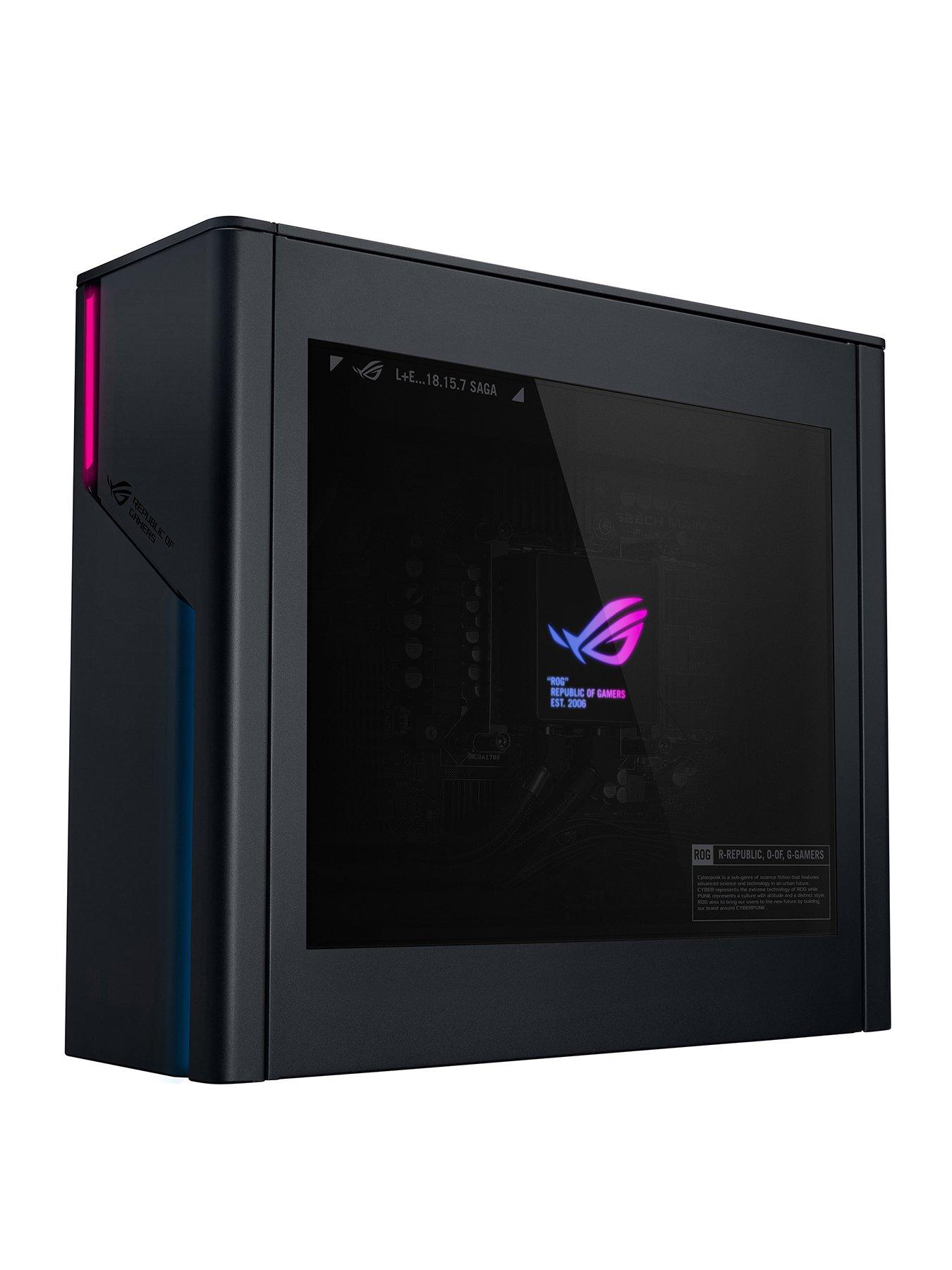  image of asus-rog-g22nbspgaming-desktop-geforce-rtx-4070-supernbspintel-core-i7nbsp32gb-ram-1tb-ssd-black
