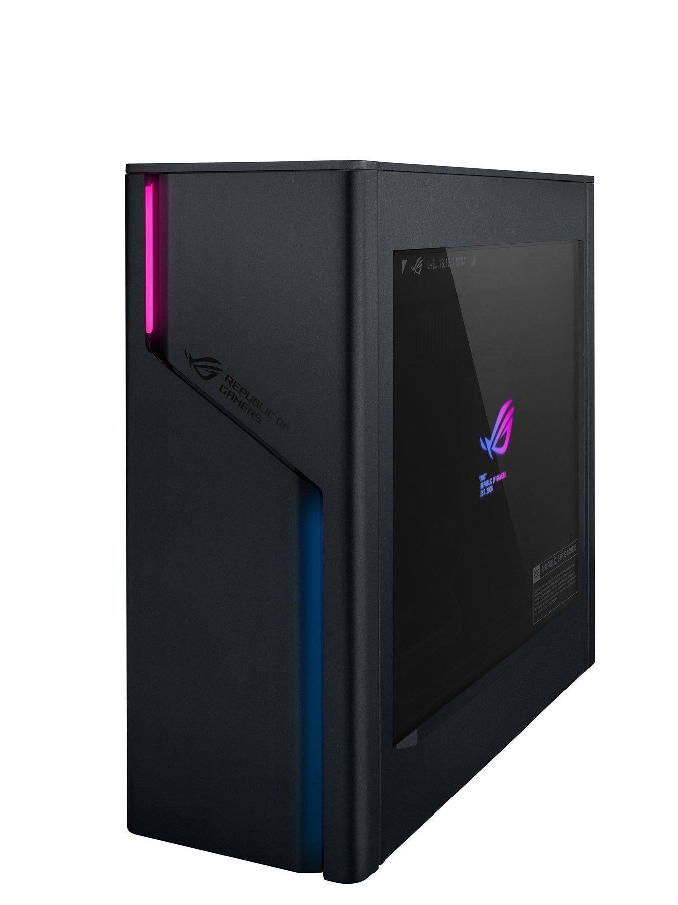  image of asus-rog-g22nbspgaming-desktop-geforce-rtx-4070-supernbspintel-core-i7nbsp32gb-ram-1tb-ssd-black