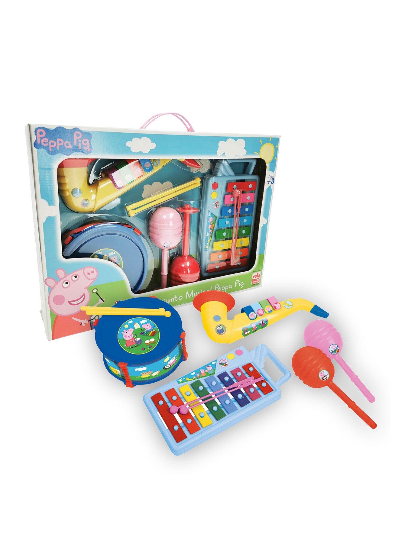undefined Music Set including Xylophone, Drum with Drumsticks, Saxophone and Maracas