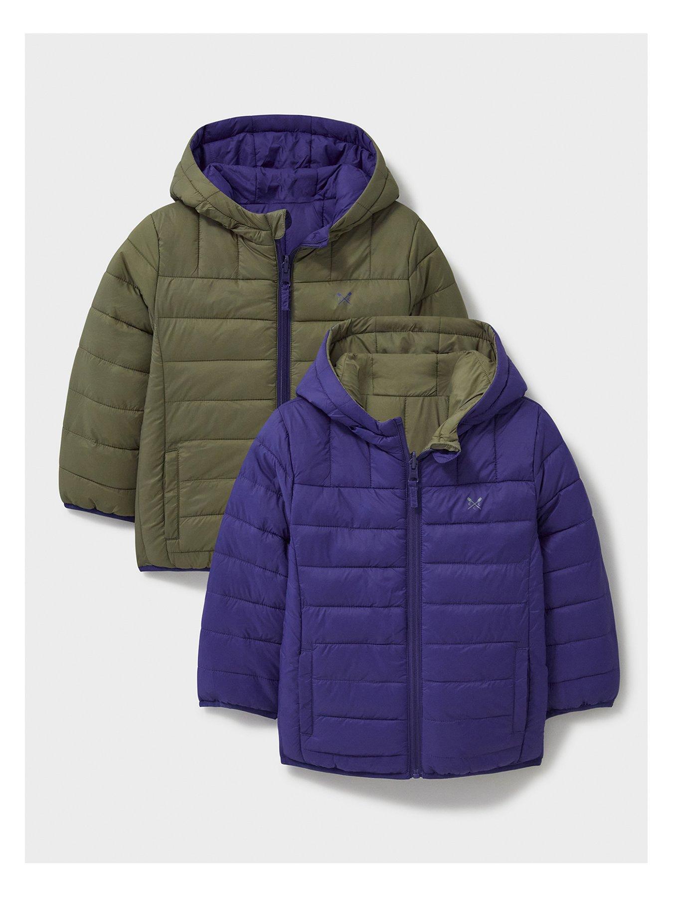 undefined Boys Reversible Lightweight Lowther Jacket - Khaki