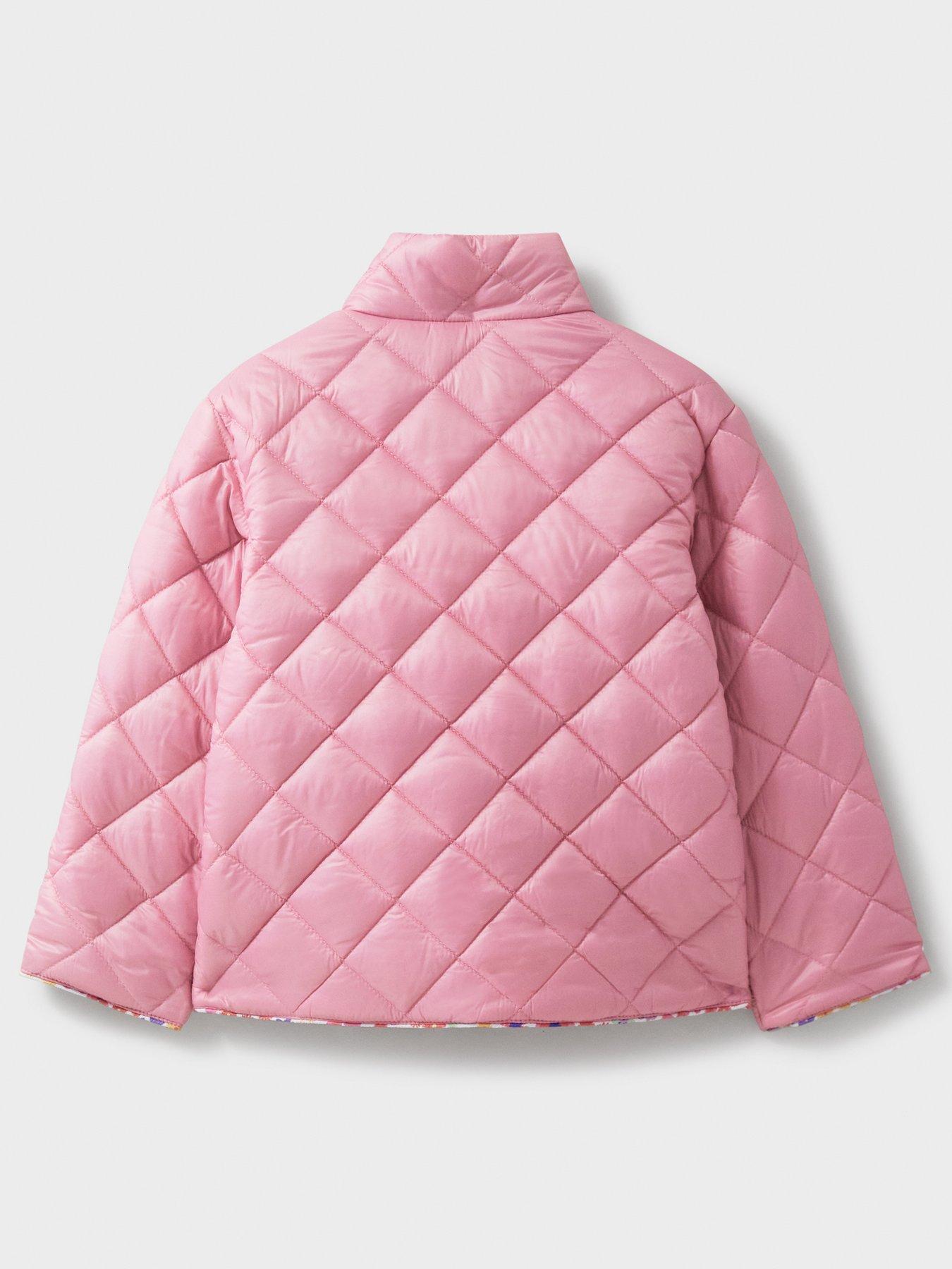 Light pink quilted jacket shop