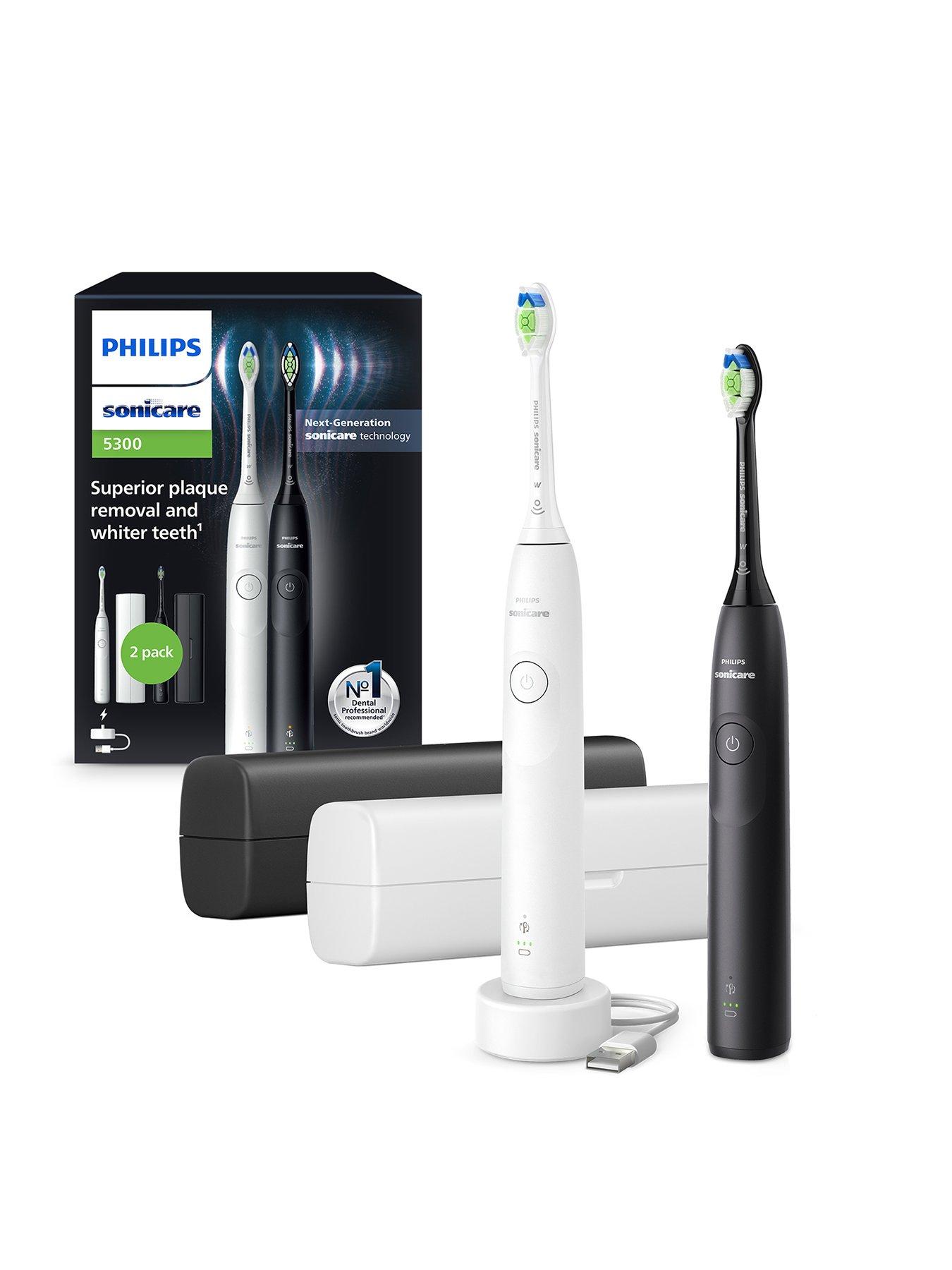 Image 1 of 8 of Philips Sonicare 5300 Series Electric Toothbrush - Dual Pack, HX7109/01
