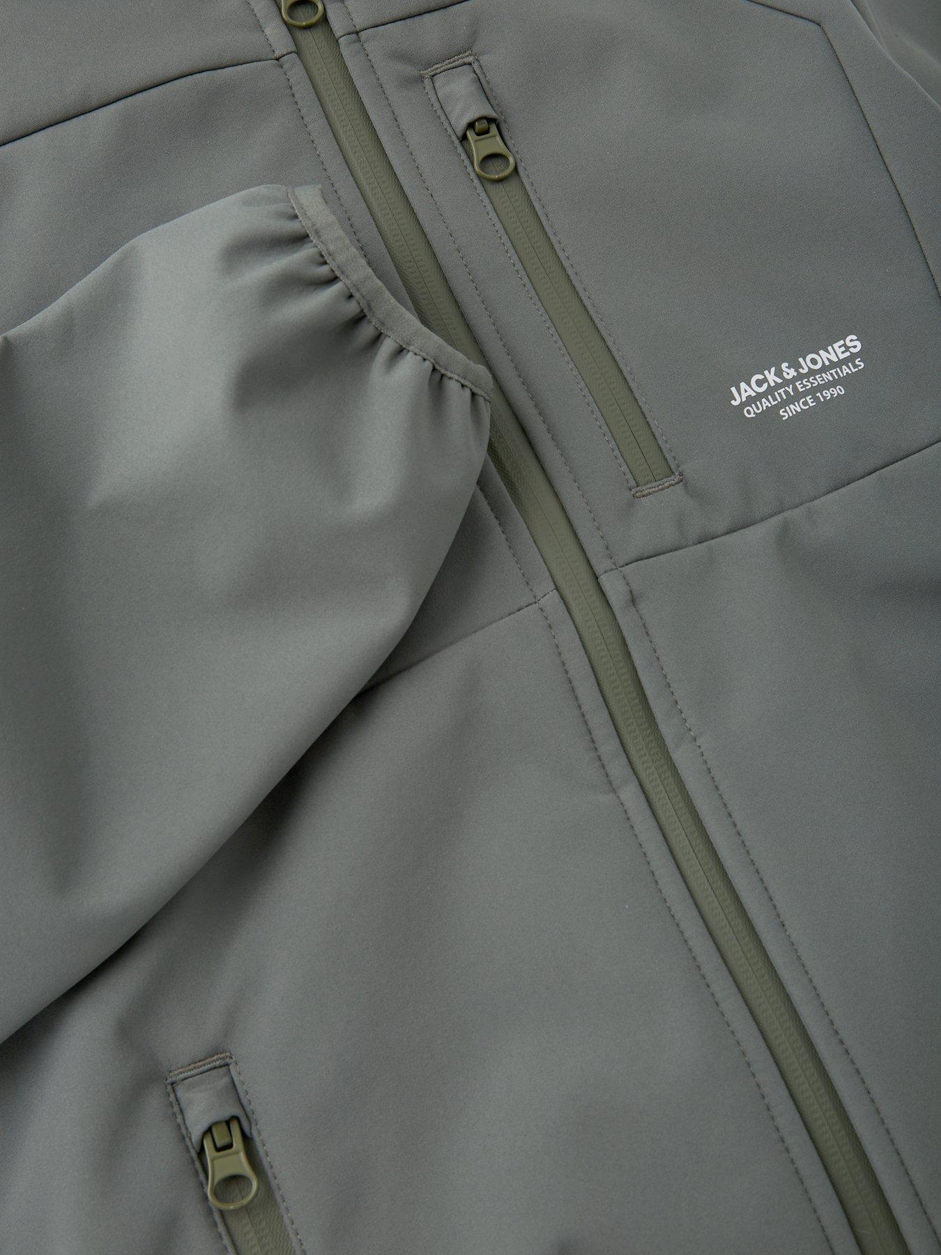 Image 4 of 5 of Jack & Jones Junior Boys Theo Softshell Jacket - Agave Green