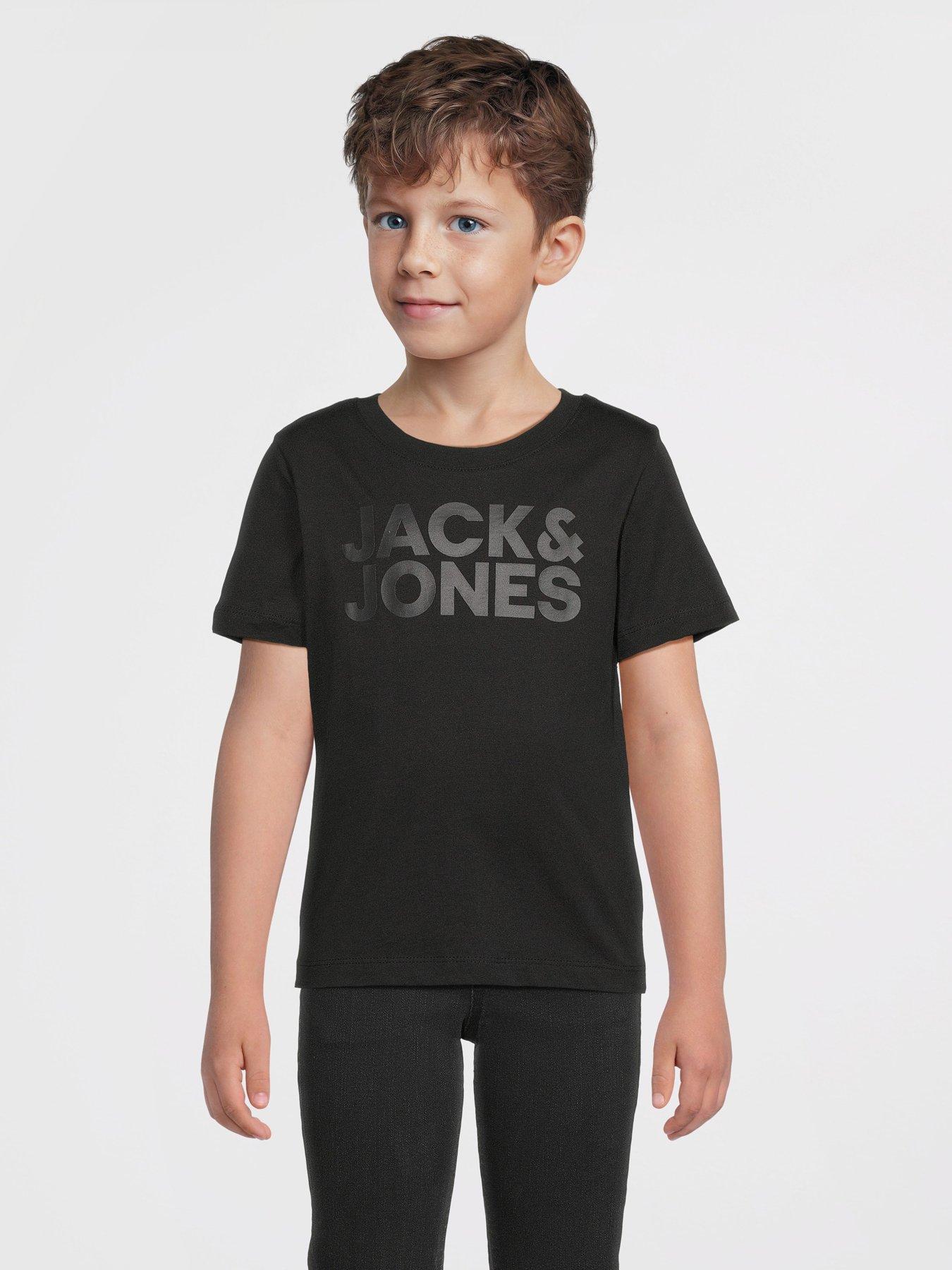 undefined Younger Boys Corp Logo Short Sleeve T-Shirt - Black