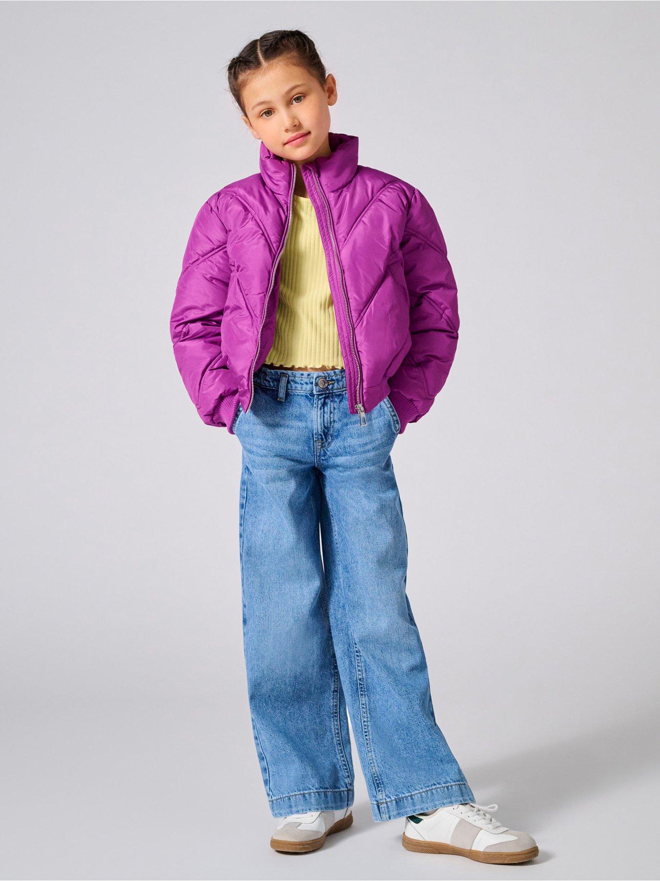  image of only-kids-girls-comet-wide-leg-jeans-denim