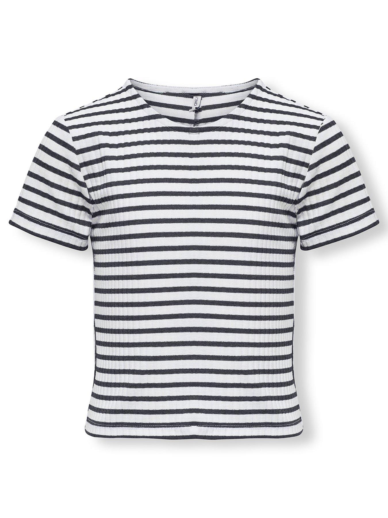 only-kids-girls-nella-ribbed-striped-t-shirt-navy