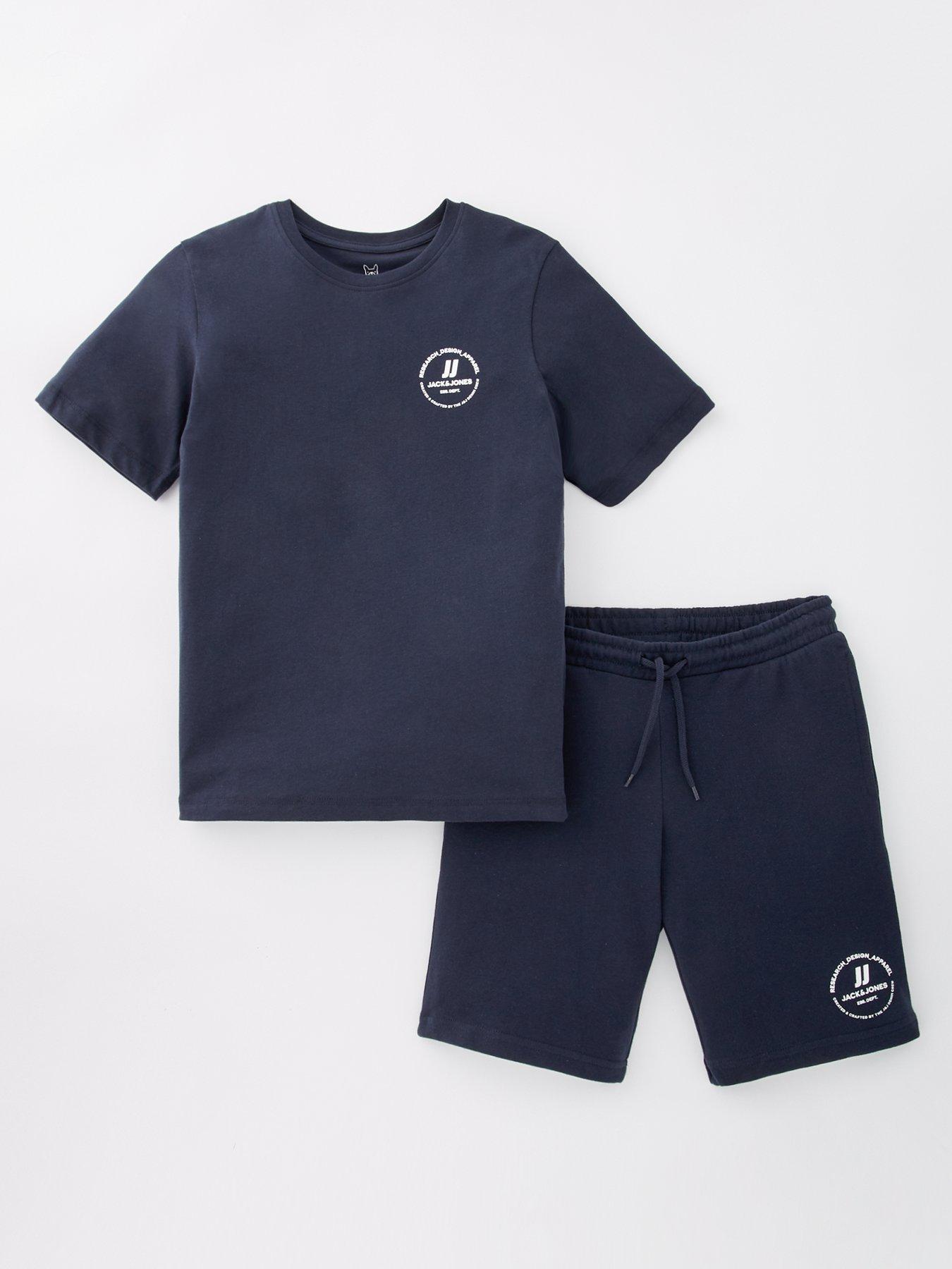 undefined Boys Swift Short Sleeve T-shirt And Shorts Set - Navy