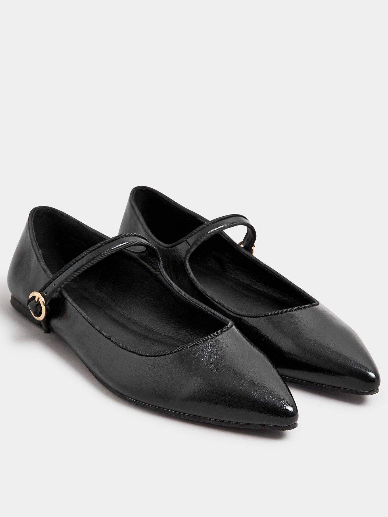  image of long-tall-sally-flat-point-mary-janes-black