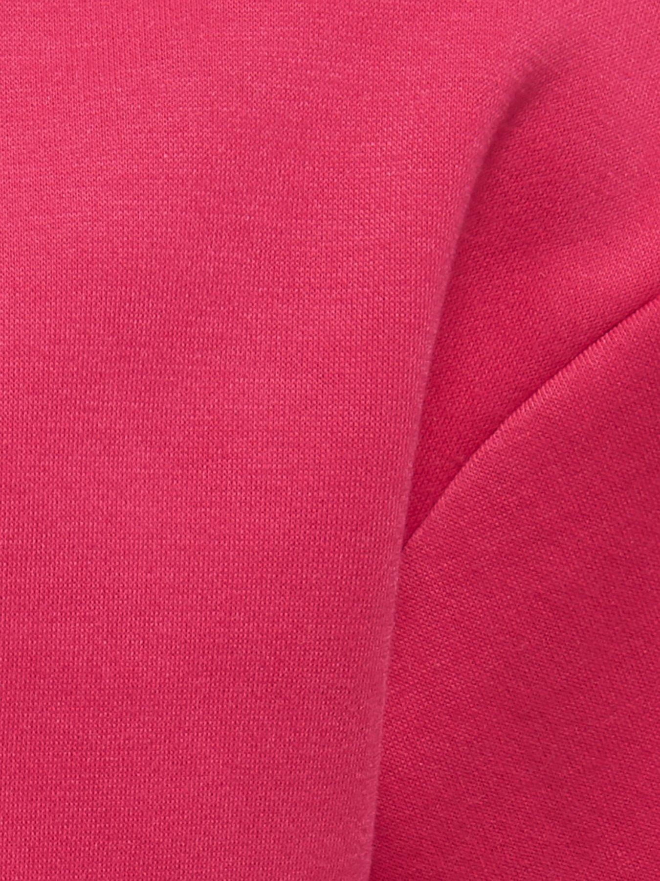 Image 4 of 4 of Only Kids Girls Short Sleeve Sweat Co-Ord T-shirt - Raspberry