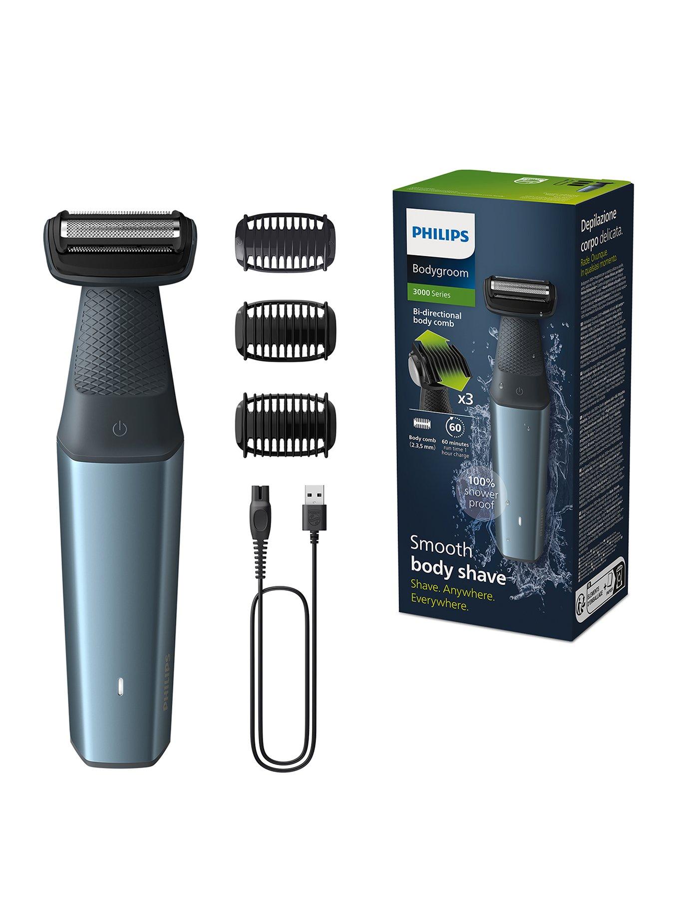 undefined Series 3000 Cordless Body Groomer with Intimate Trimmer  &  Skin Protect Technology - BG3027/05