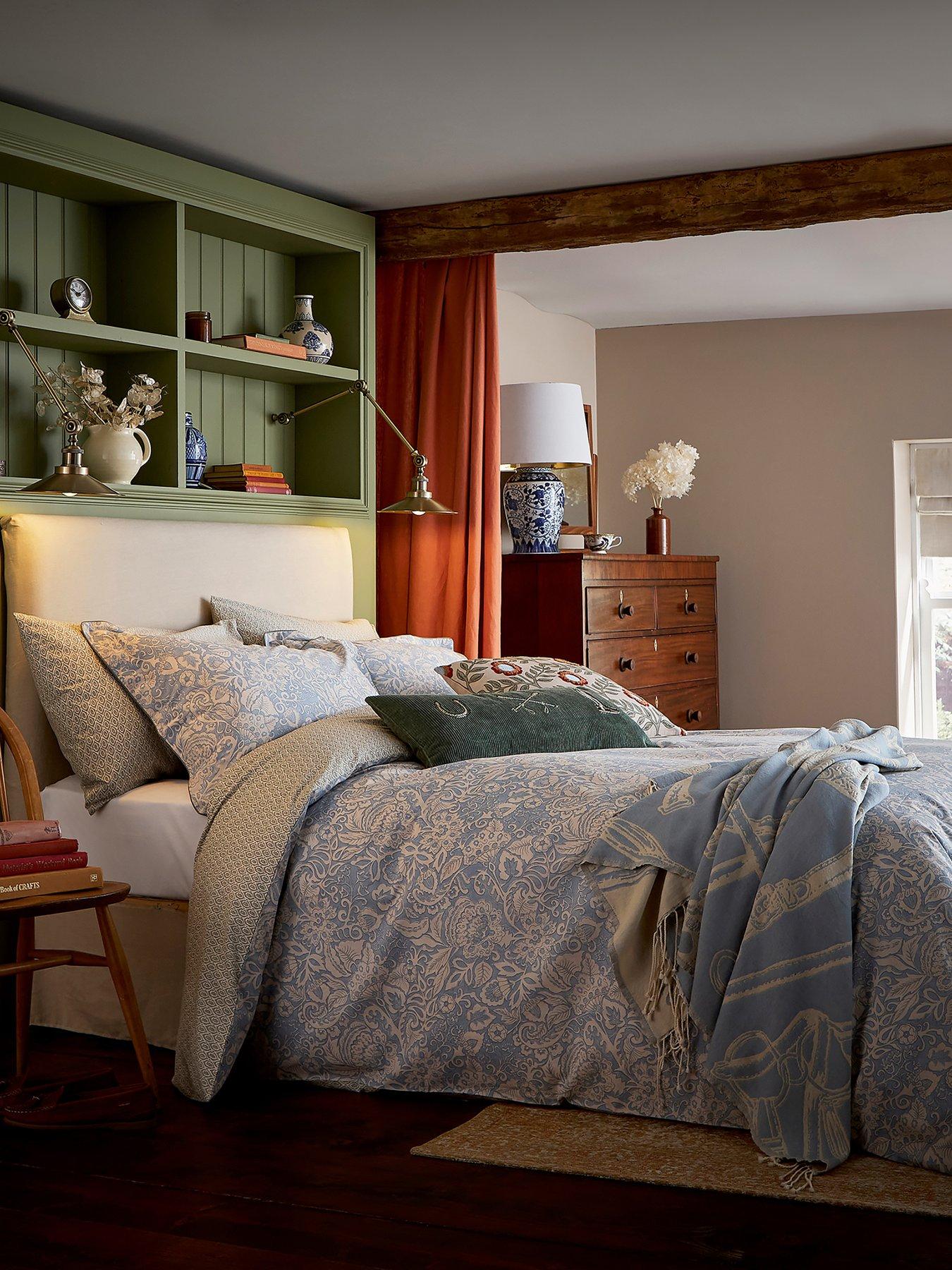 joules-balmoral-100-cotton-percale-blue-duvet-set