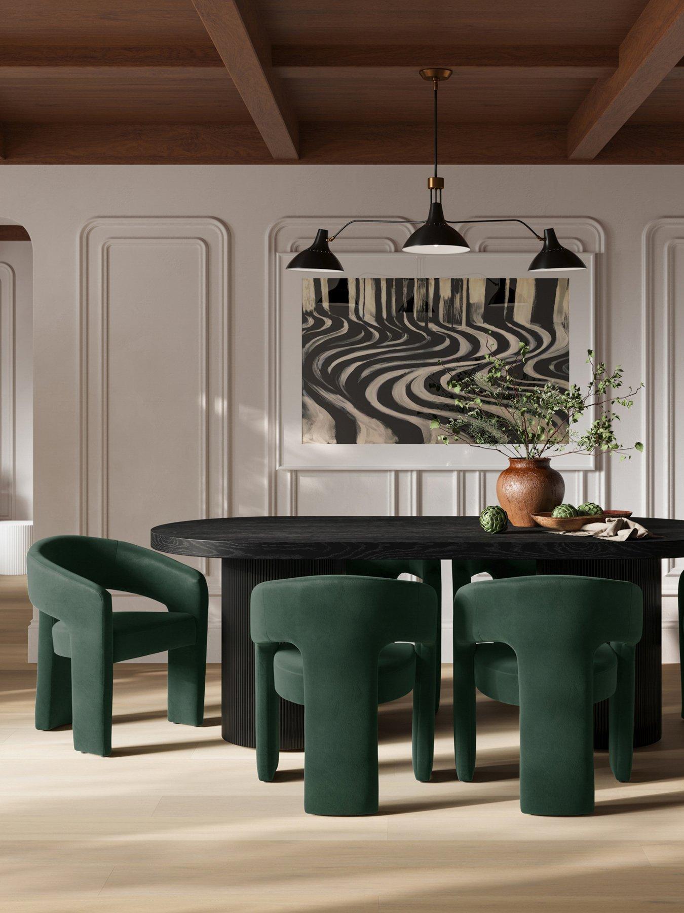 LPD Home Alba Forest Green Dining Chair