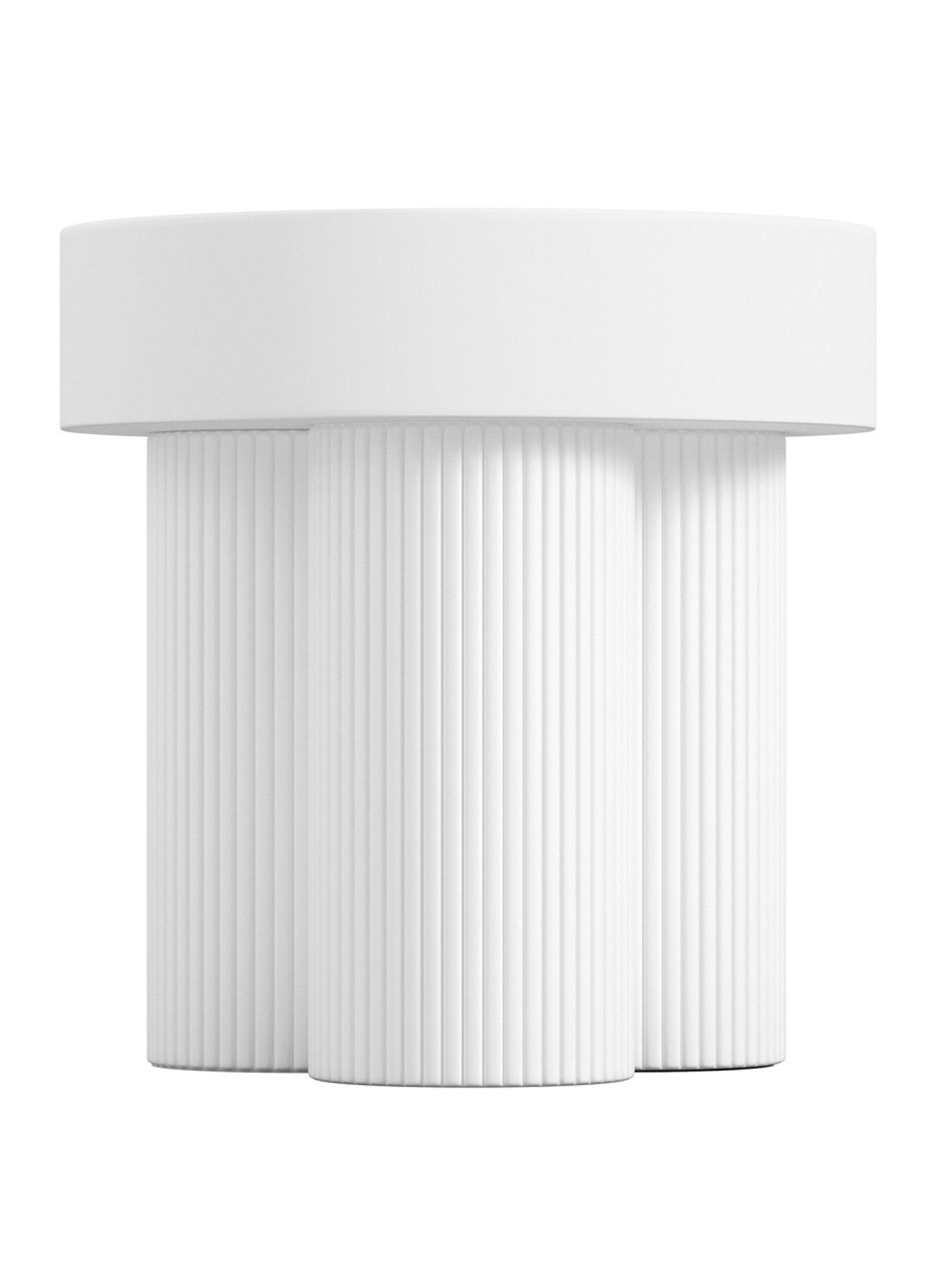  image of lpd-home-astrid-white-side-table