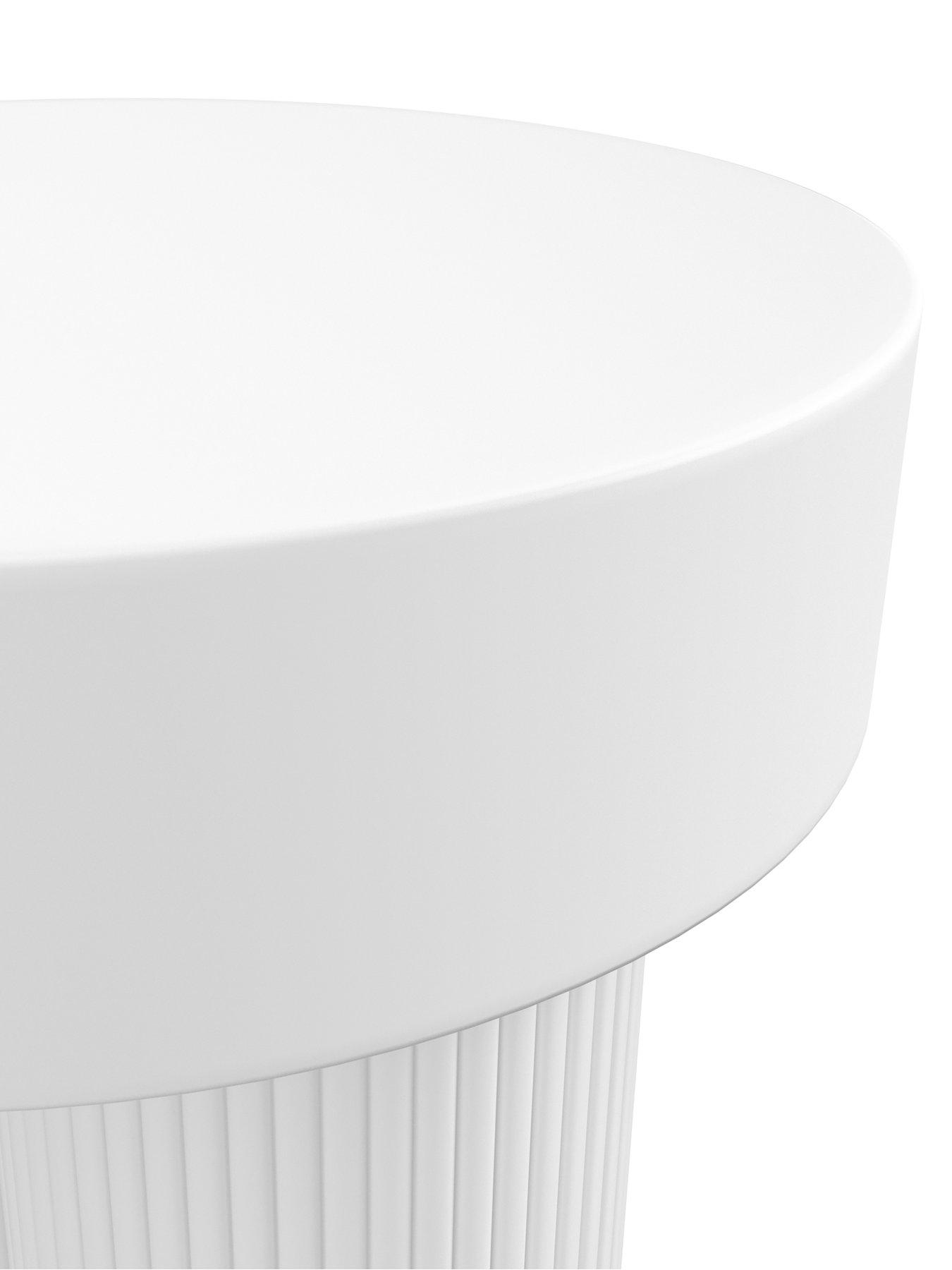  image of lpd-home-astrid-white-side-table