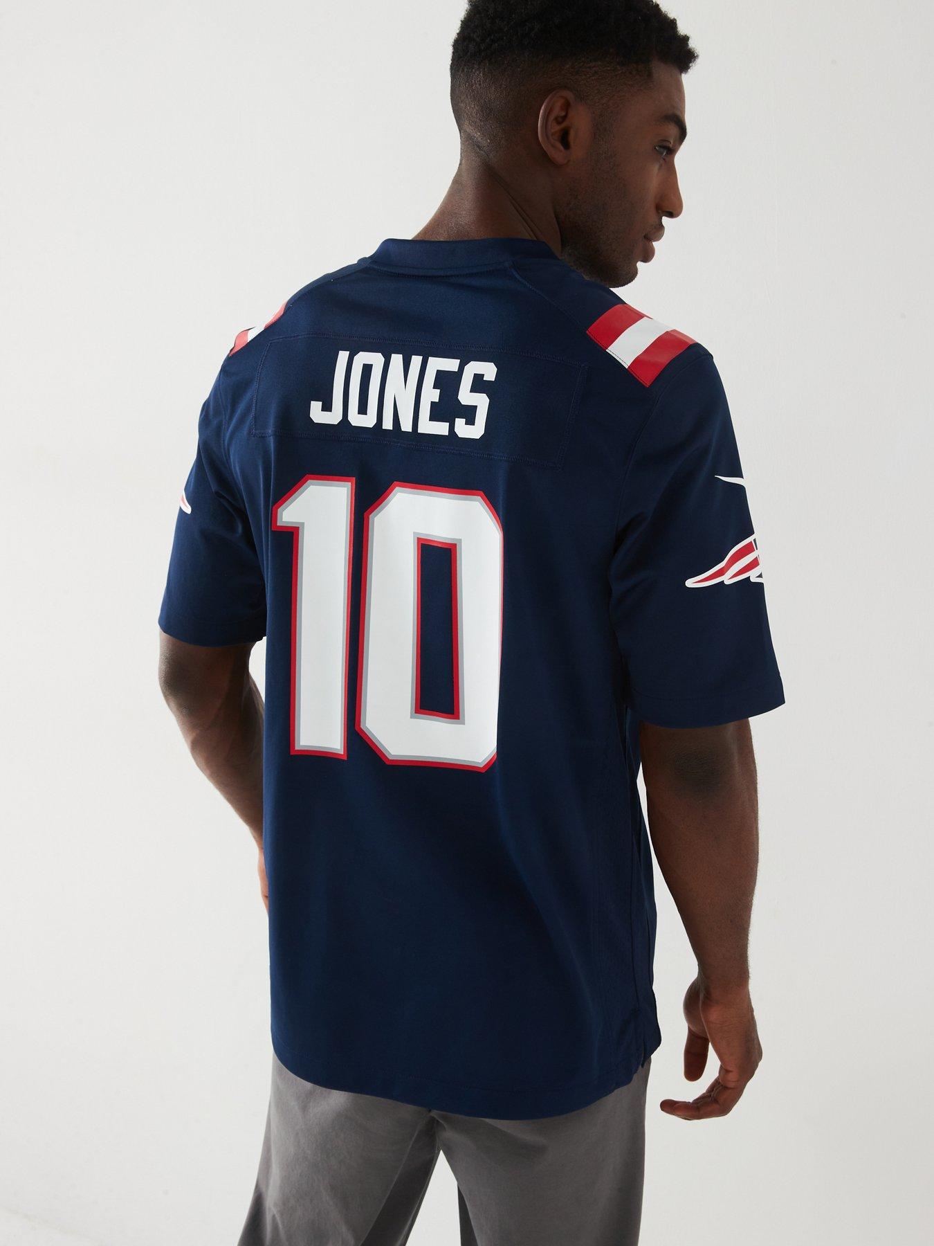 stillFront image of fanatics-nike-new-england-patriots-home-game-jersey-mac-jones-10-navy