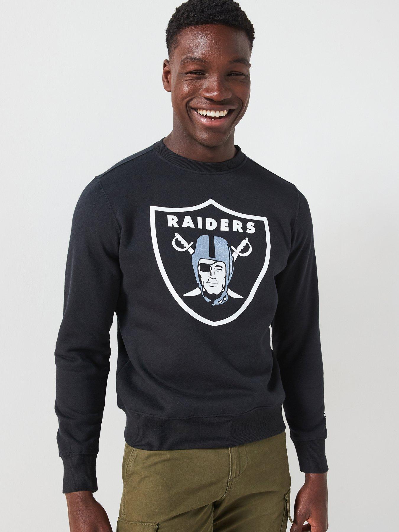 Fanatics Mens Las Vegas Raiders Primary Logo Graphic Crew Sweatshirt