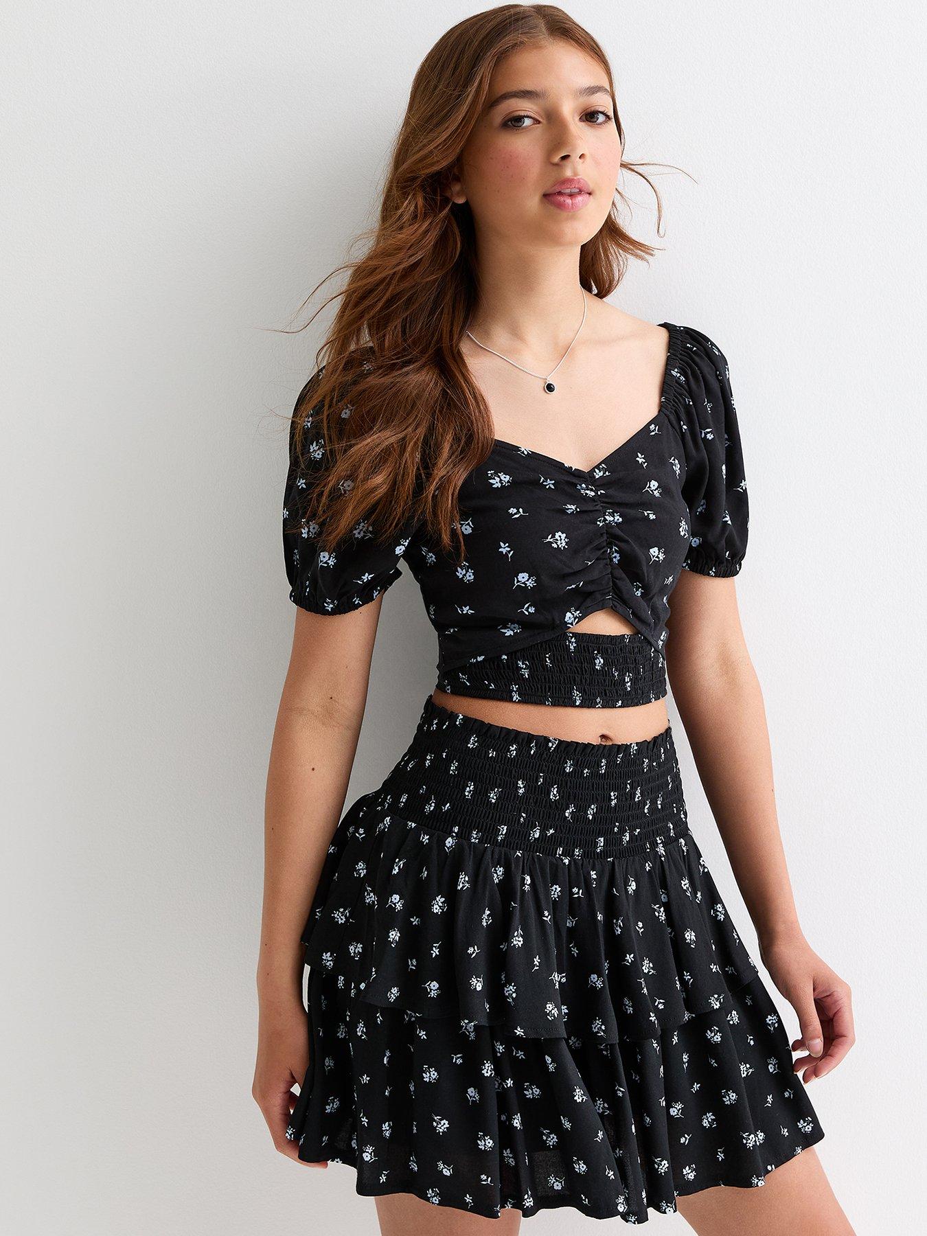 New look black skirt 915 sales