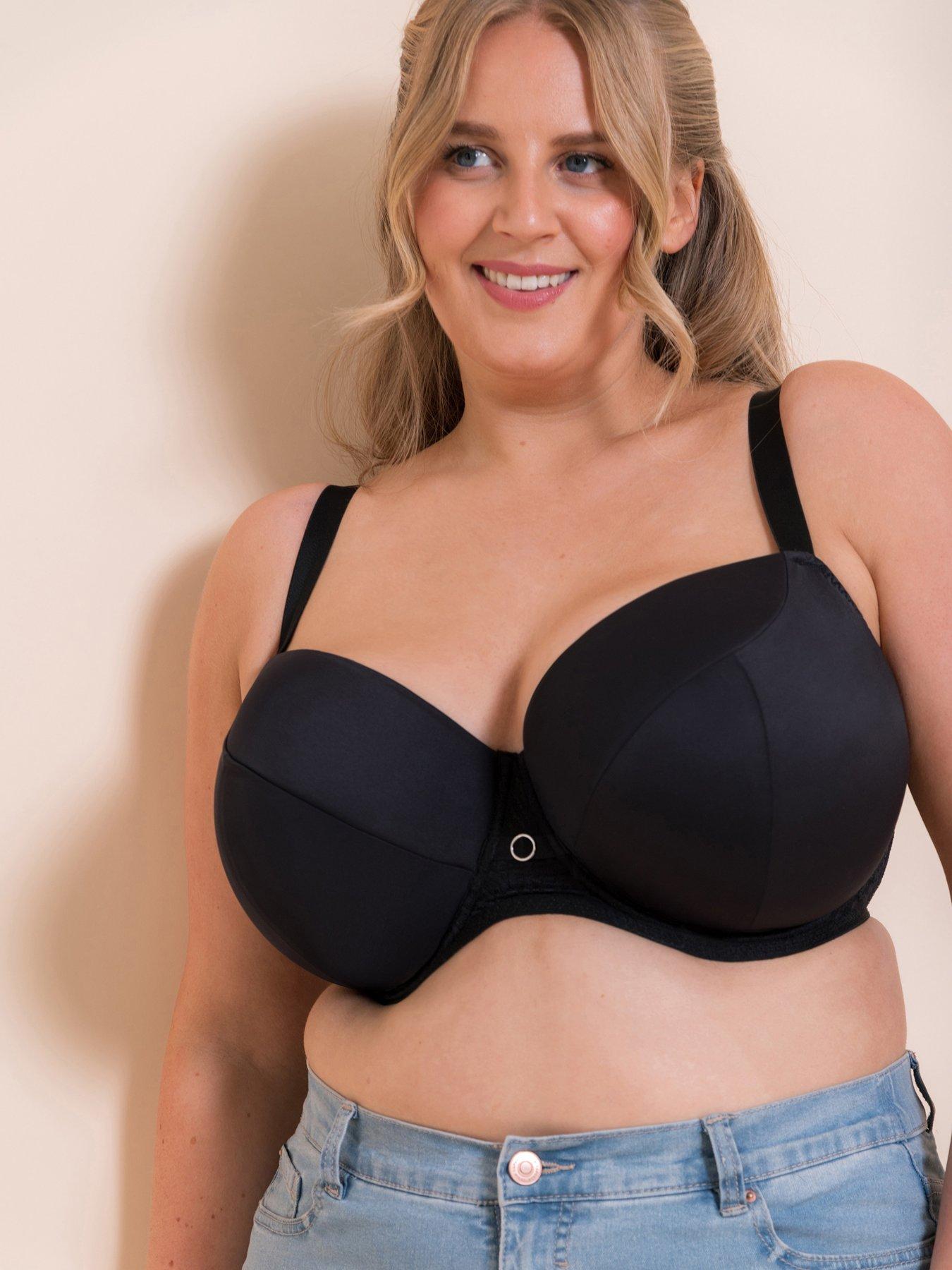 Curvy Kate Daze Padded Underwired T-shirt Balcony Bra - Black