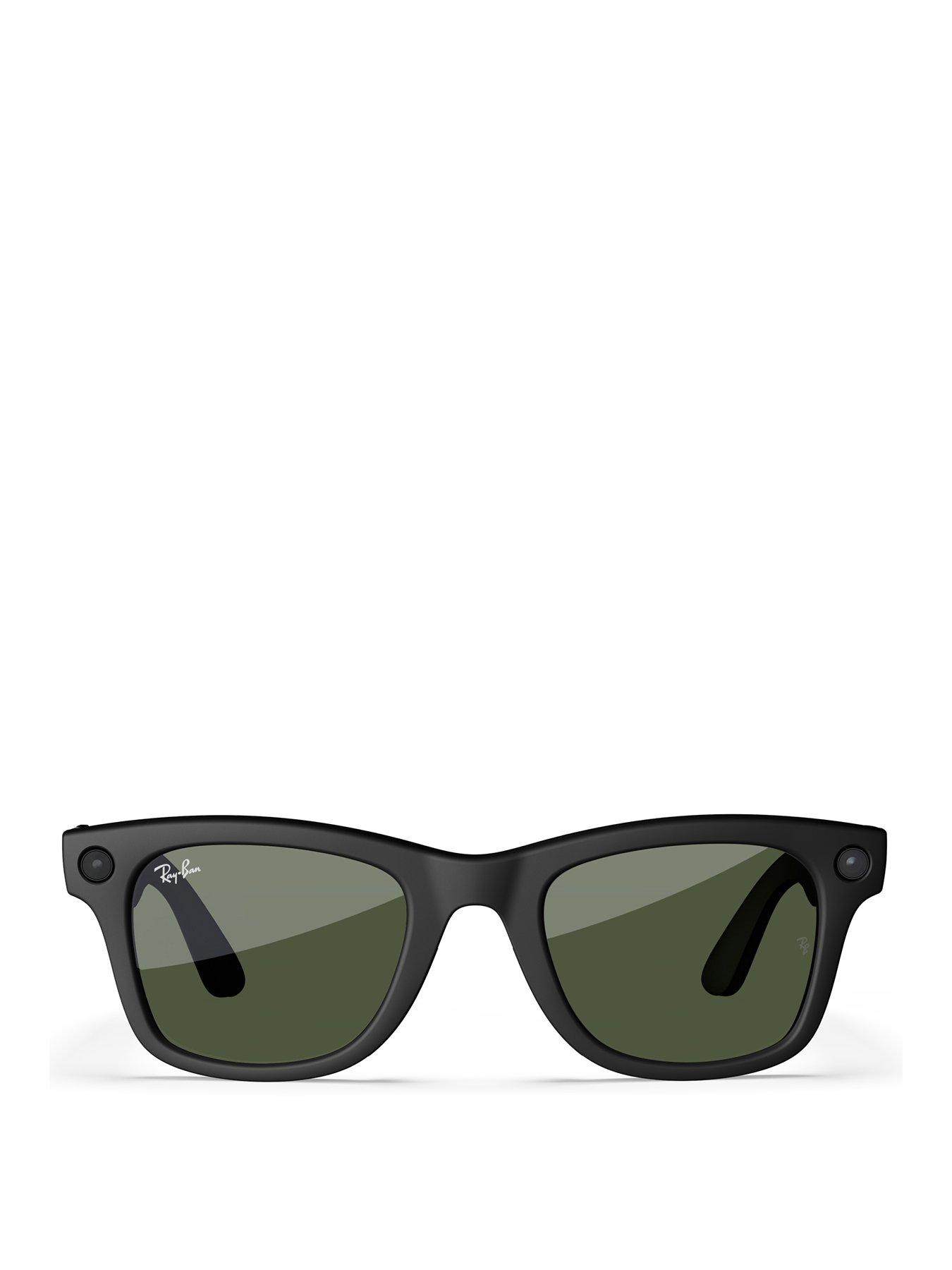Ray-Ban Meta Wayfarer (Large) Smart Glasses Matte Black, Clear - Main Image