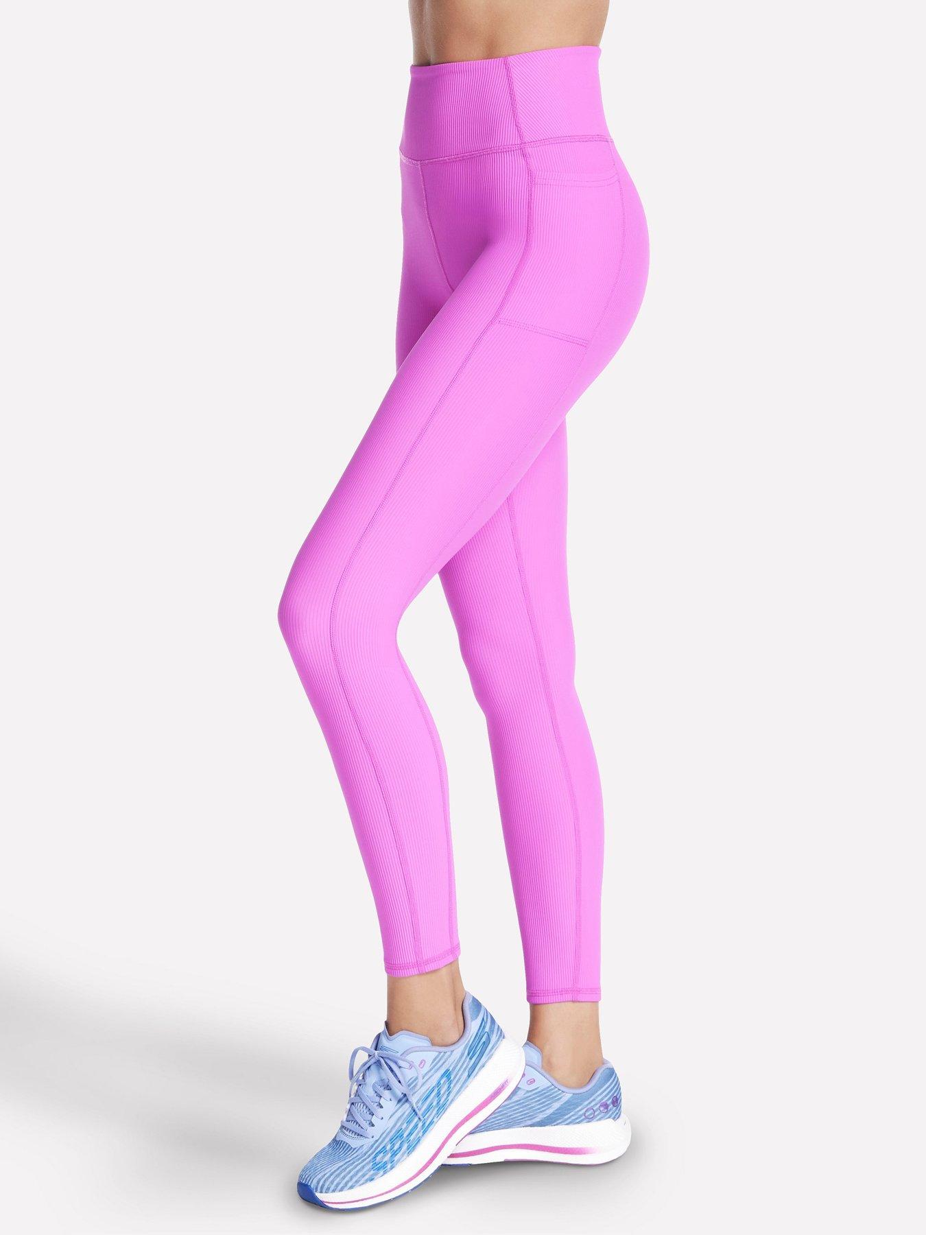  image of skechers-high-waisted-legging-vibrant-magenta