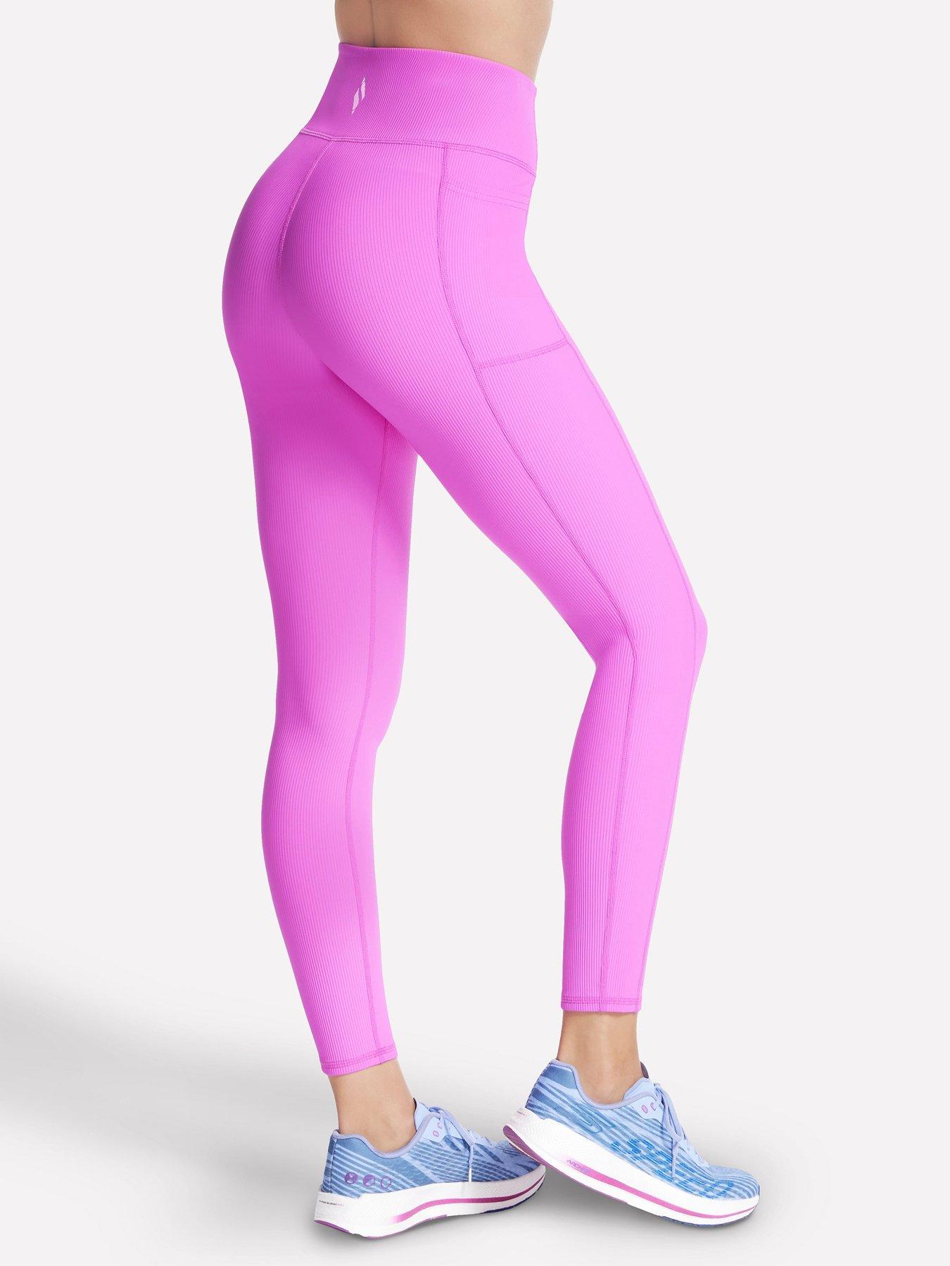  image of skechers-high-waisted-legging-vibrant-magenta