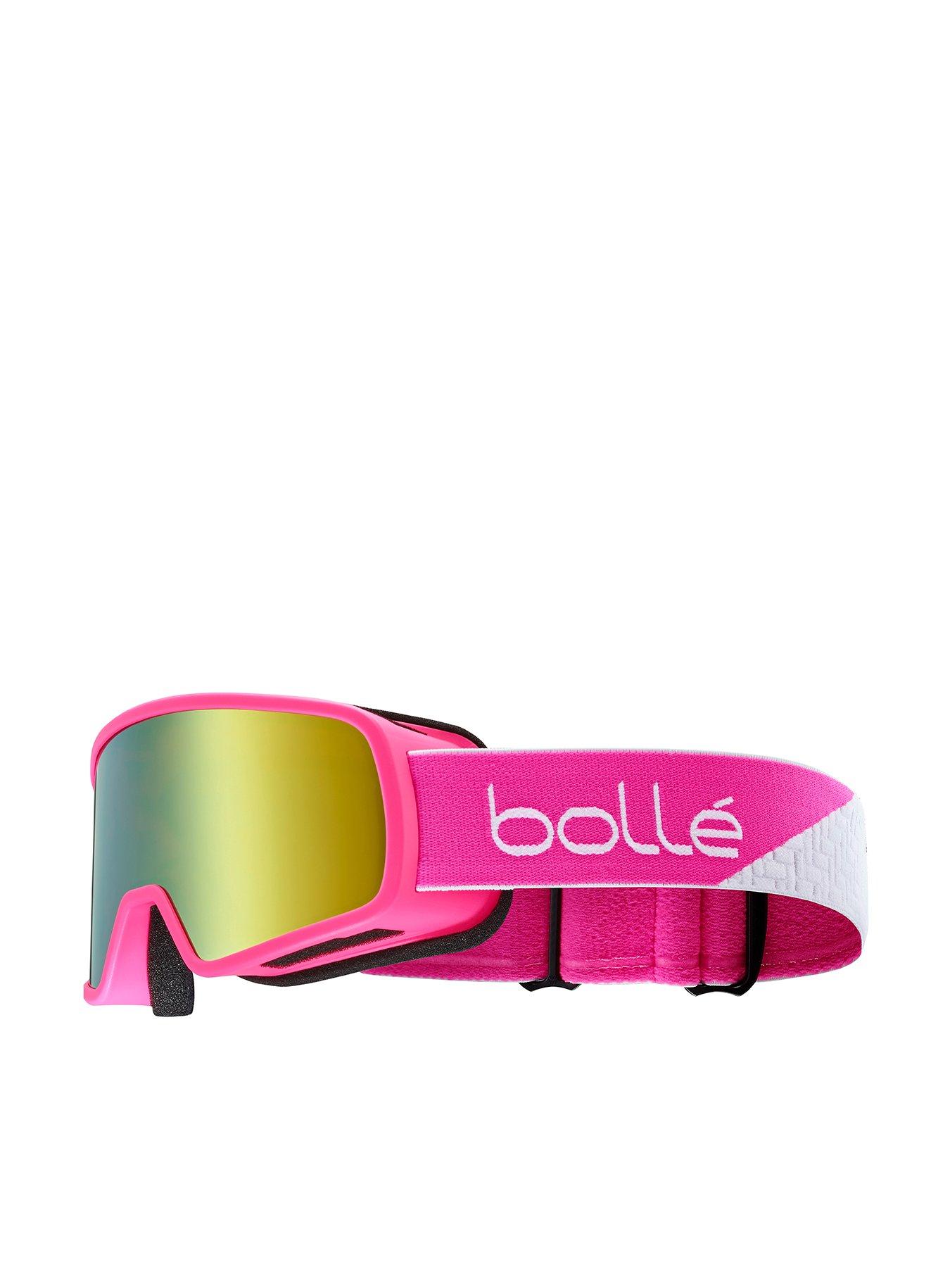 Image 1 of 2 of Bolle Kids' Nevada Junior Ski Goggles - Pink/Yellow