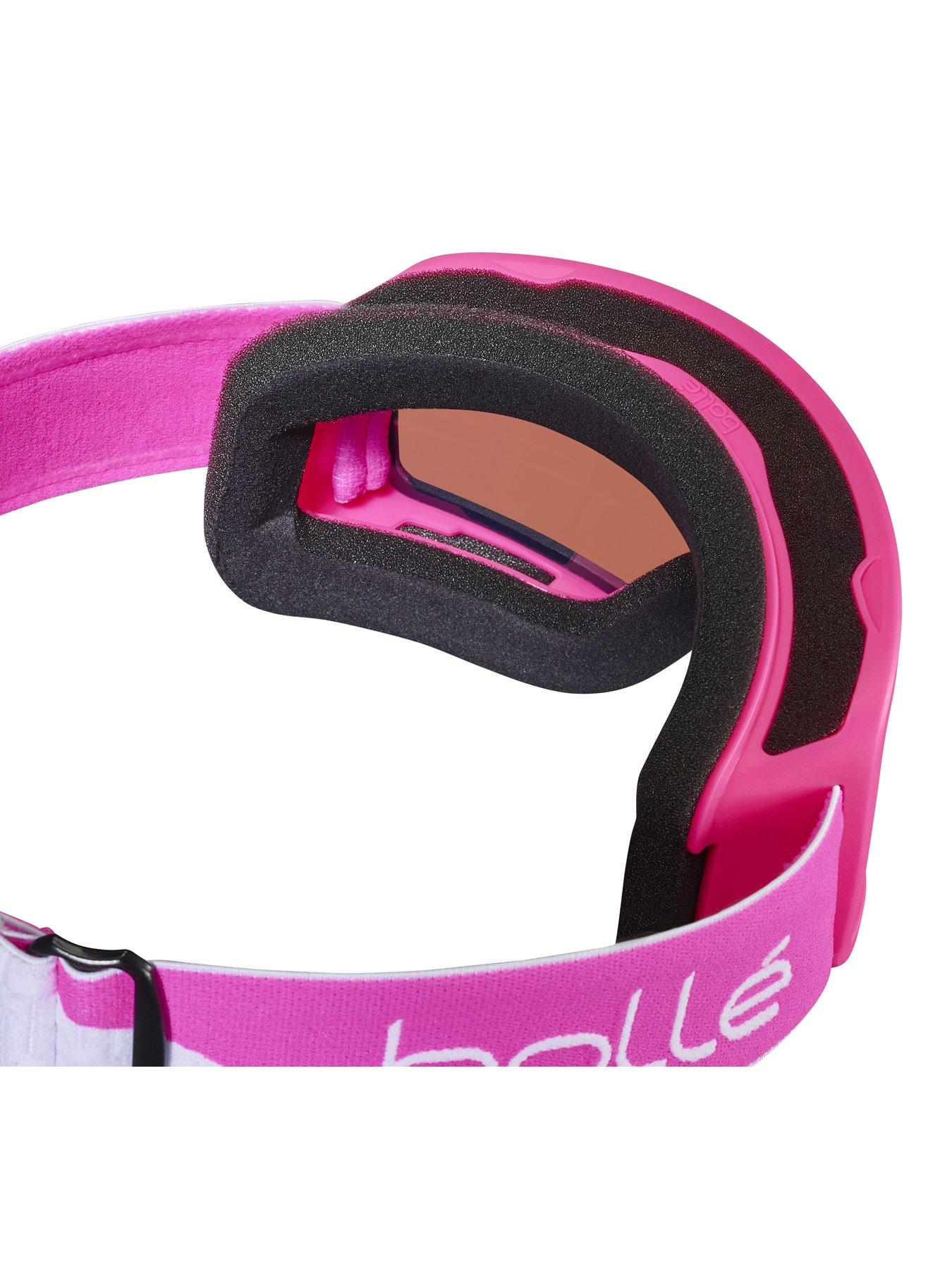 Image 2 of 2 of Bolle Kids' Nevada Junior Ski Goggles - Pink/Yellow