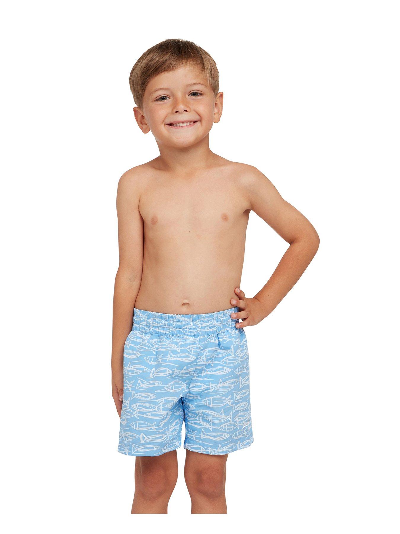 Zoggs Boys Ecdura Fish Fever Watershorts - Blue
