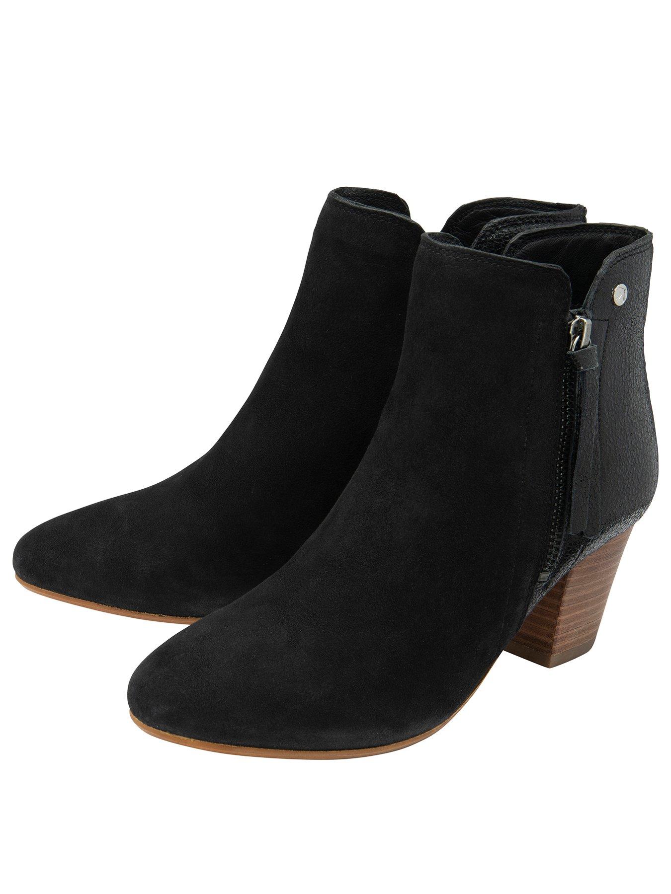 Image 2 of 4 of Ravel Tay Suede Ankle Boot - Black