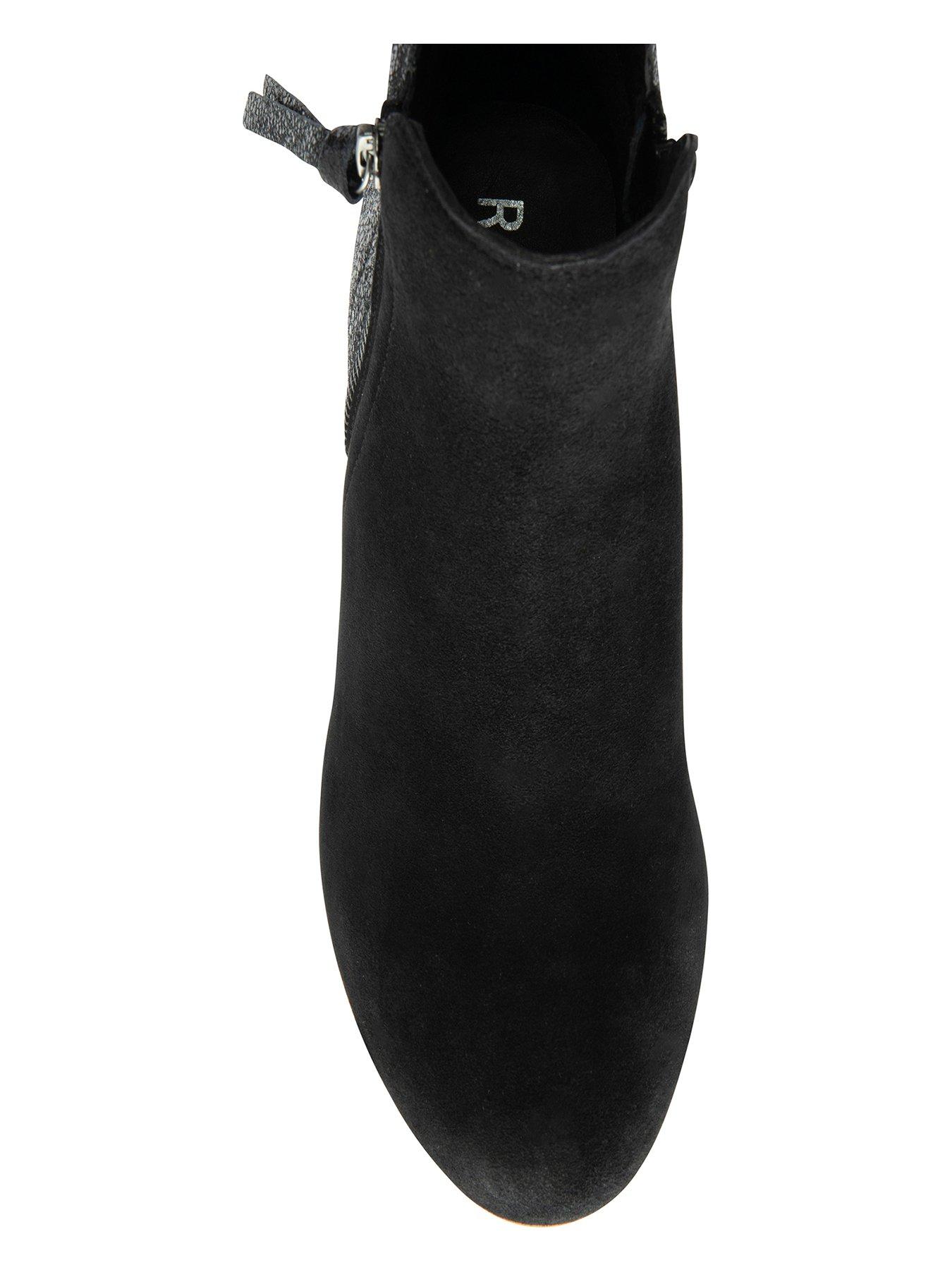 Image 4 of 4 of Ravel Tay Suede Ankle Boot - Black