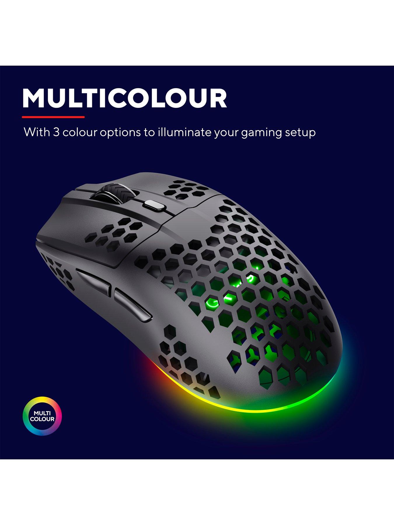 Image 5 of 7 of Trust GXT929 Helox Ultra-Lightweight Wireless RGB Black Gaming Mouse for PC, Laptop