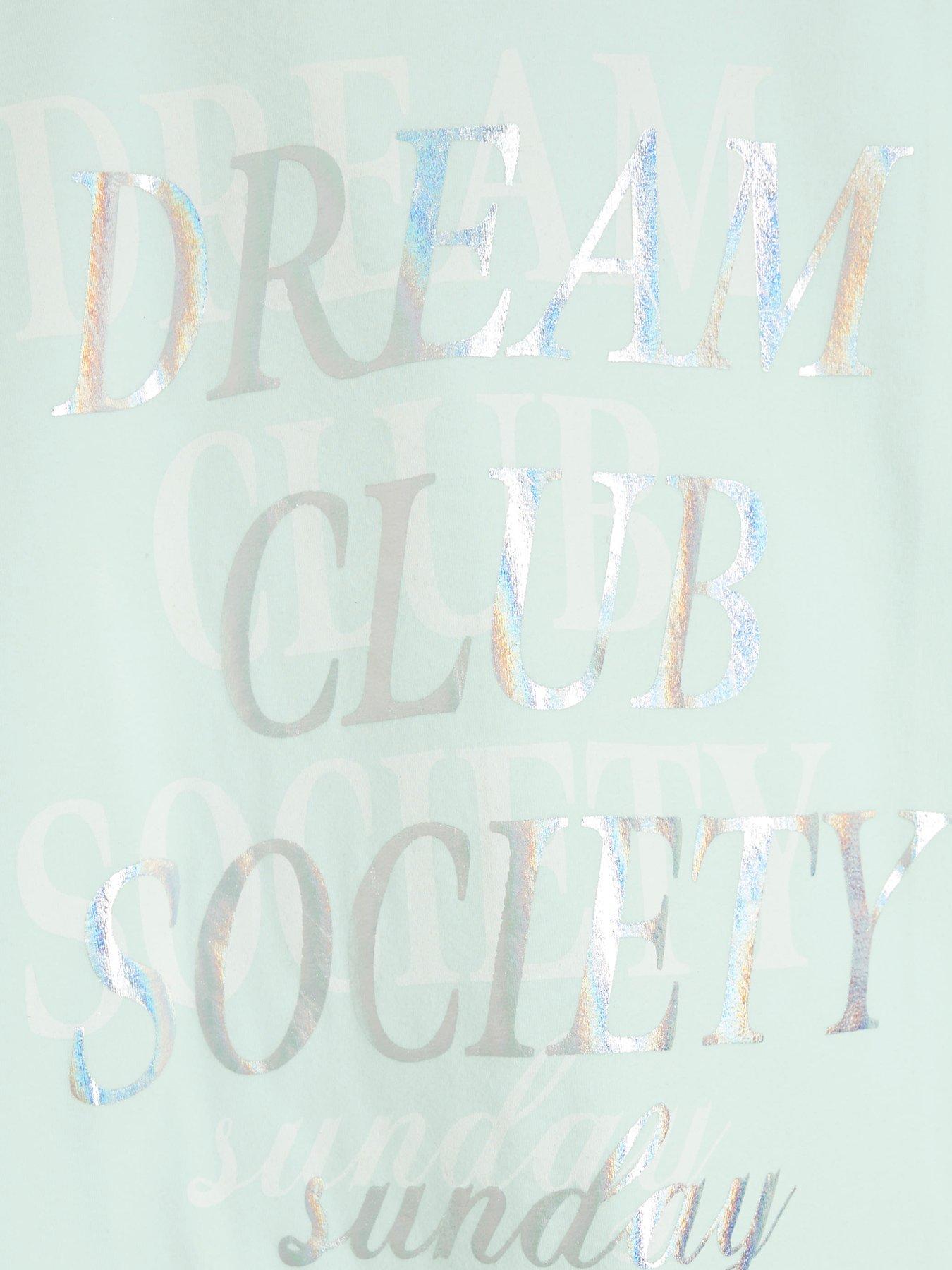  image of river-island-girls-sporty-slogan-pyjama-set-2-pack-blue