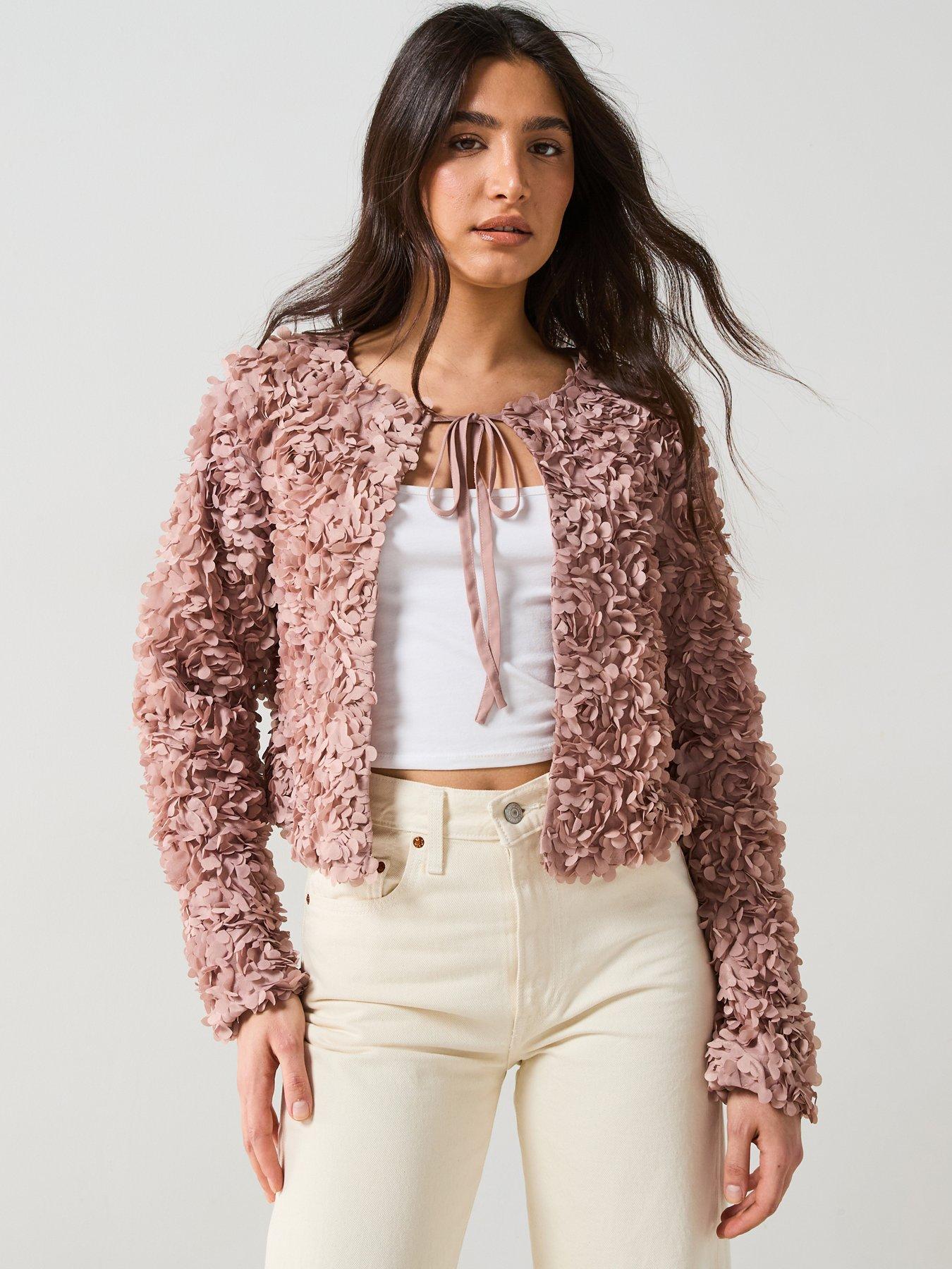v-by-very-textured-rose-floral-jacket-pink